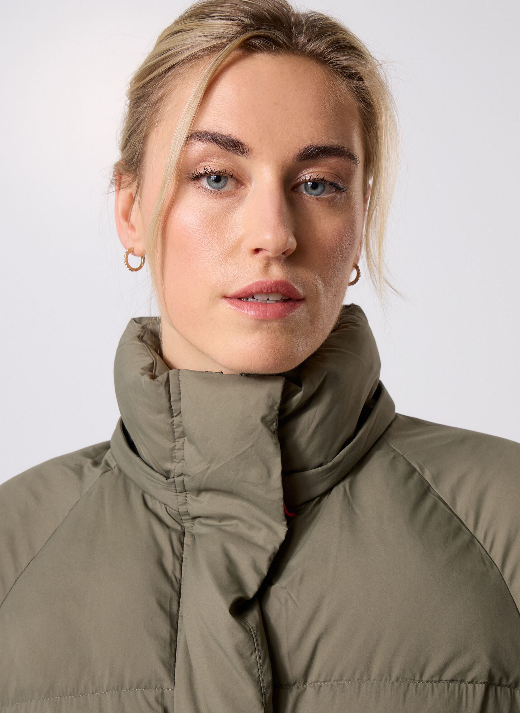 Gewatteerde jassen Pame Doudoune dames groen Gertrude Gewatteerde jassen Pame Doudoune dames groen KHAKI