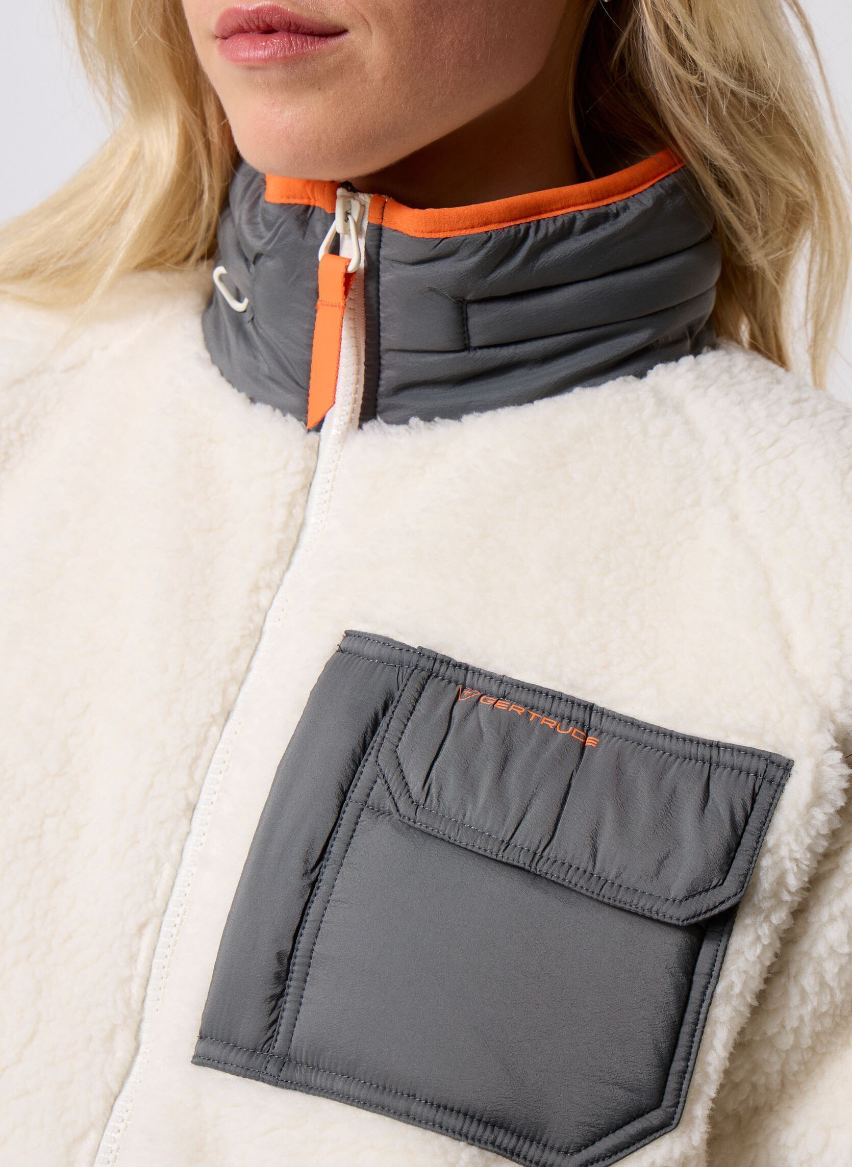 Vestes polaires Ramzi Veste blanc Gertrude Vestes polaires Ramzi Veste blanc CREME