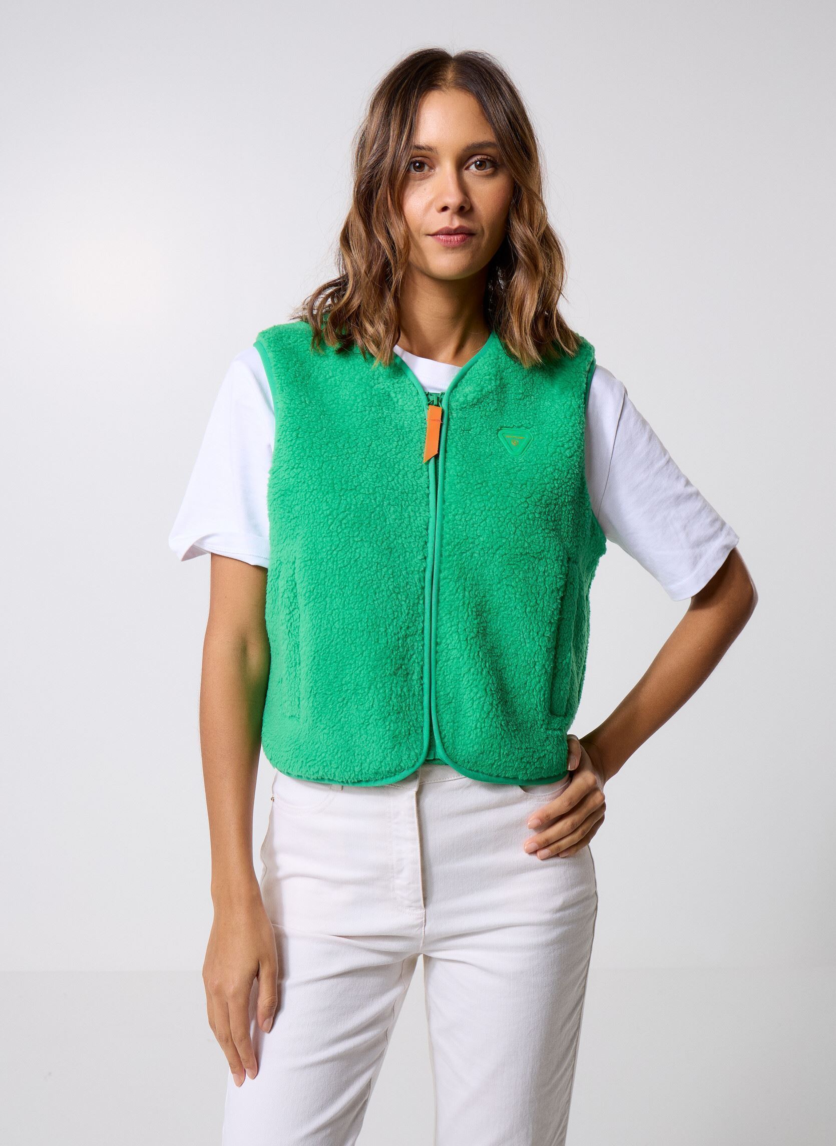 Bodywarmer Saki Veste dames groen Gertrude Bodywarmer Saki Veste dames groen ALOE