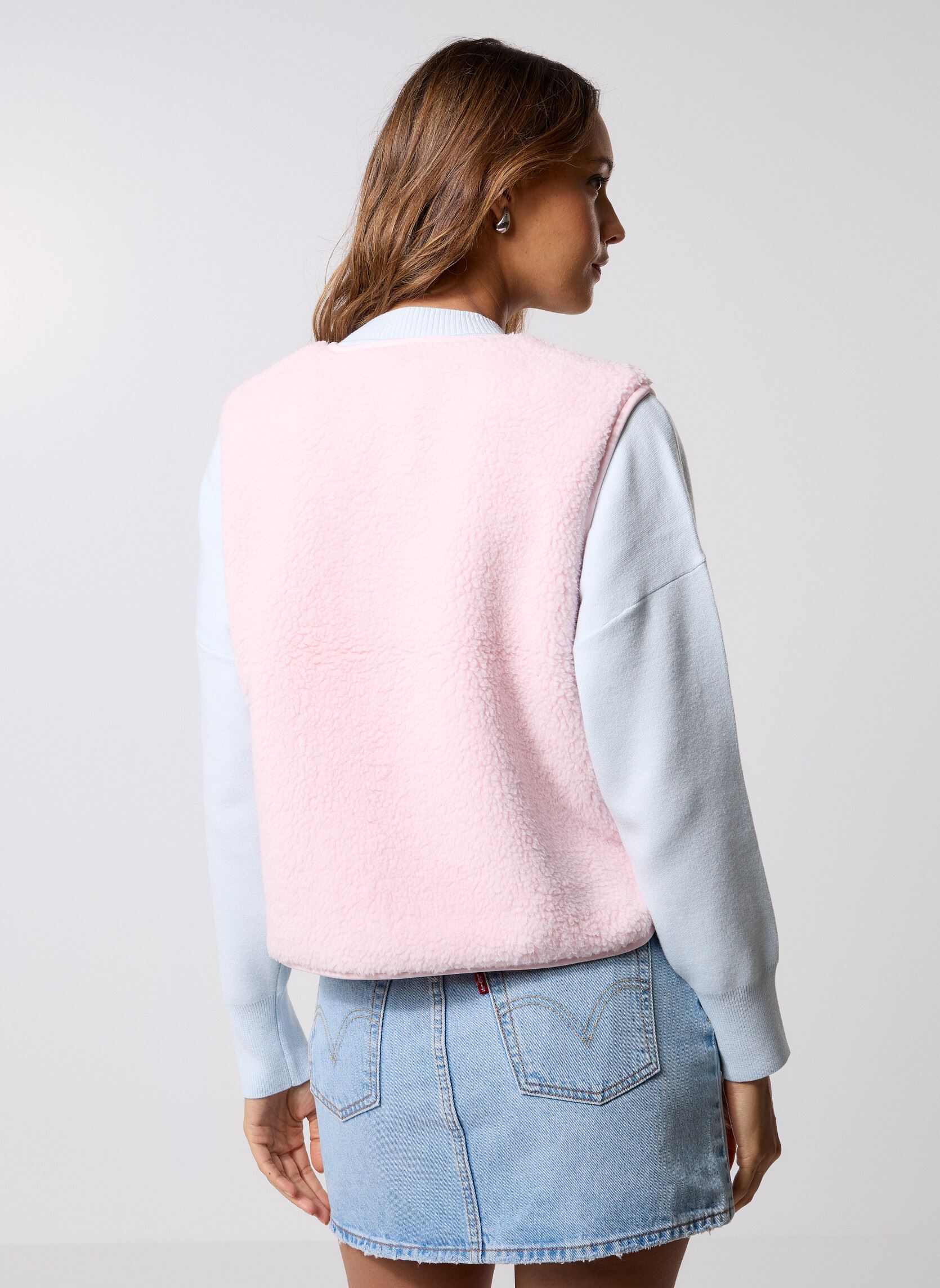 Vestes sans manches Saki Veste femme rose Gertrude Vestes sans manches Saki Veste femme rose POUDRE