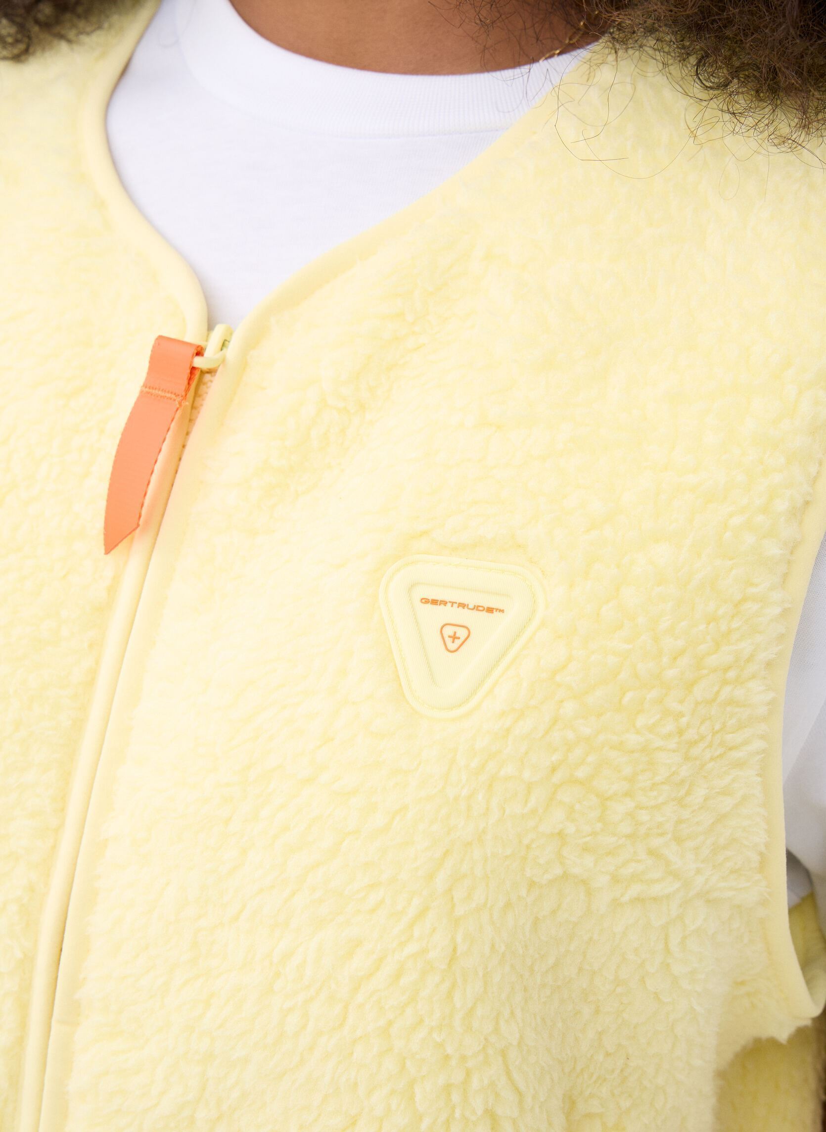 Vestes sans manches Saki Veste femme jaune Gertrude Vestes sans manches Saki Veste femme jaune POUSSIN