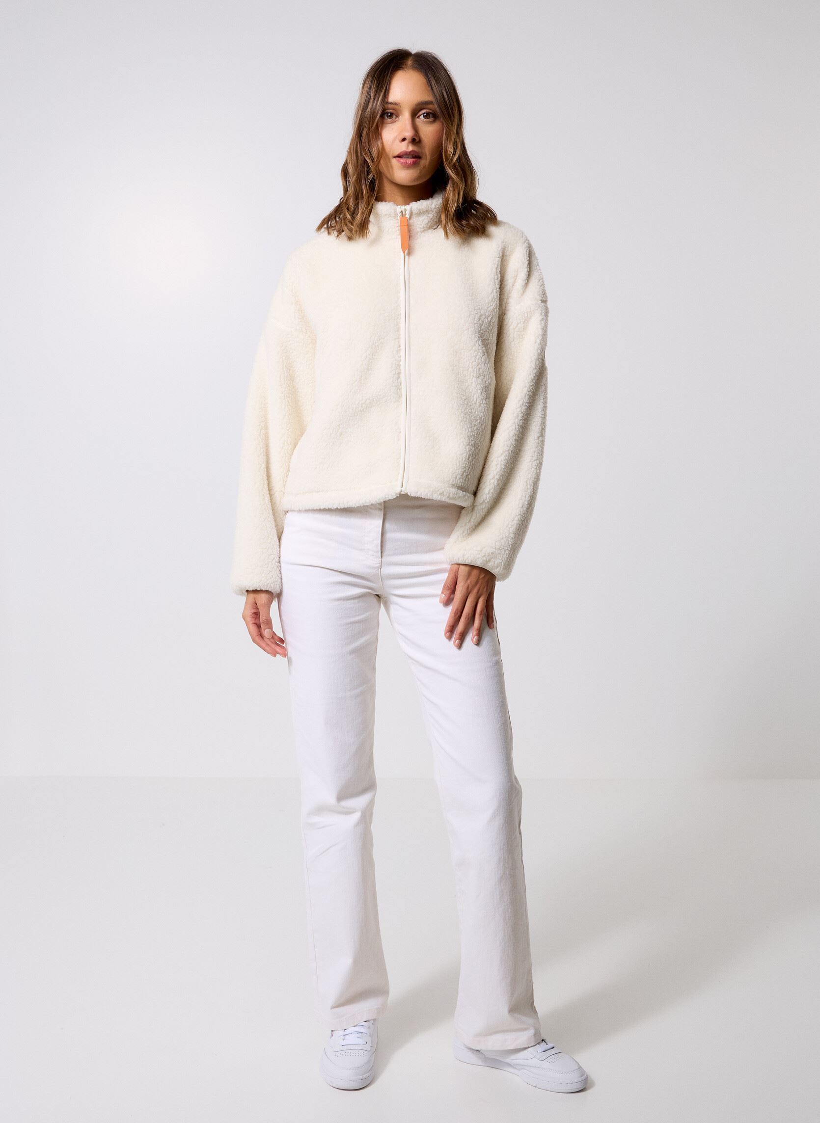 Vestes polaires Sakura Veste femme blanc Gertrude Vestes polaires Sakura Veste femme blanc CREME
