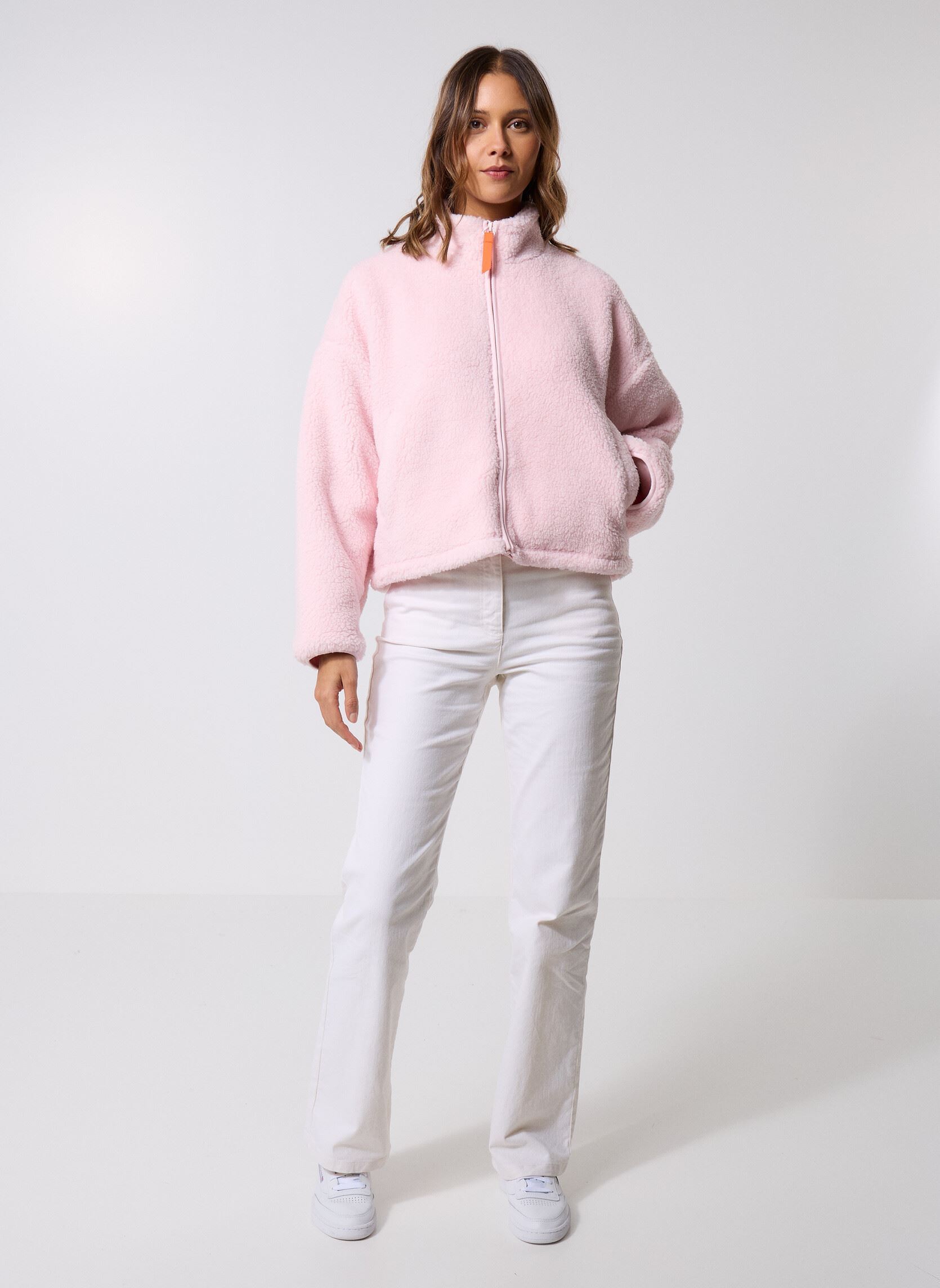 Fleece truien Sakura Veste dames roze Gertrude Fleece truien Sakura Veste dames roze POUDRE