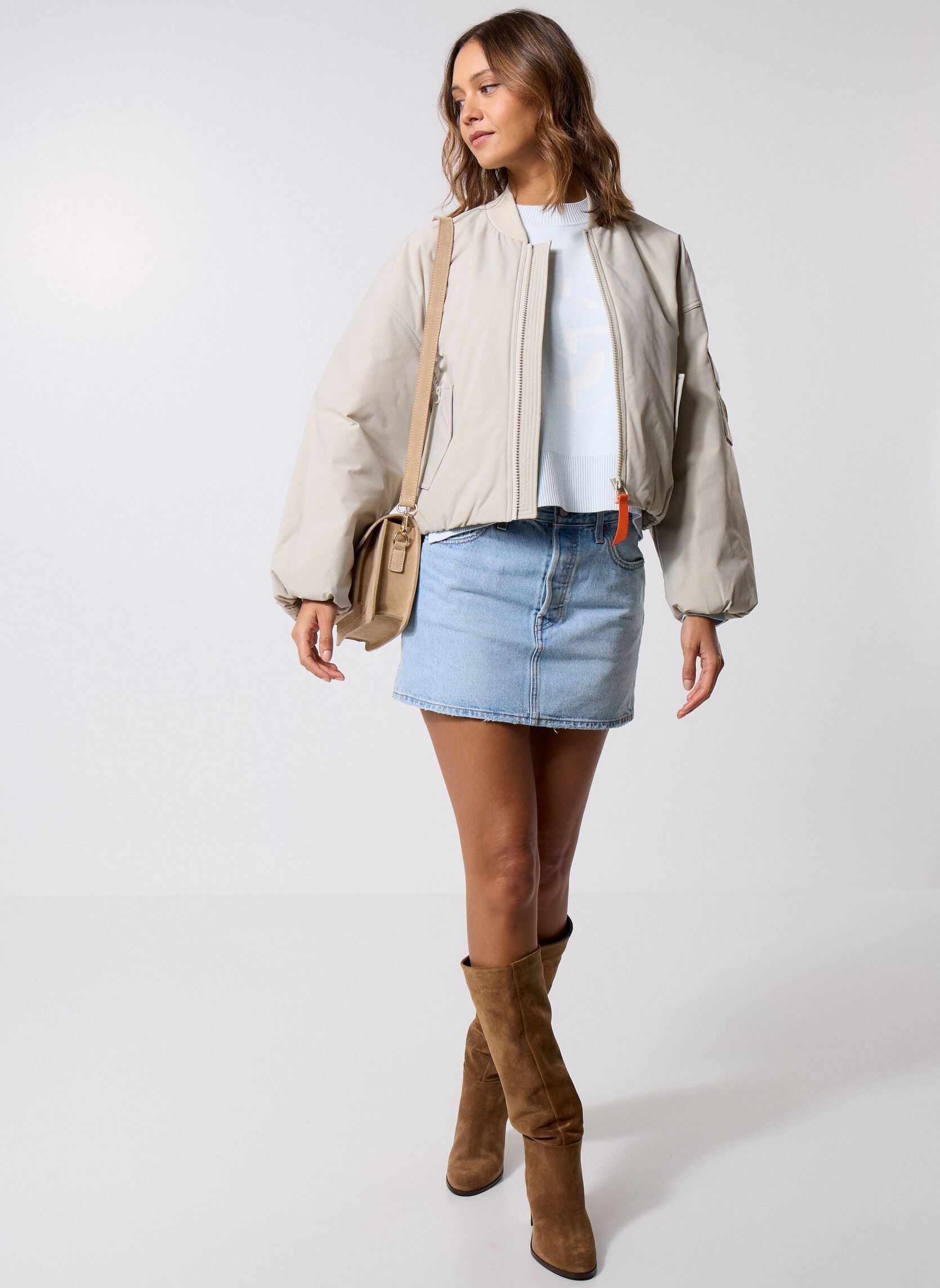 Blousons Suni-W Veste femme beige Gertrude Blousons Suni-W Veste femme beige BETON
