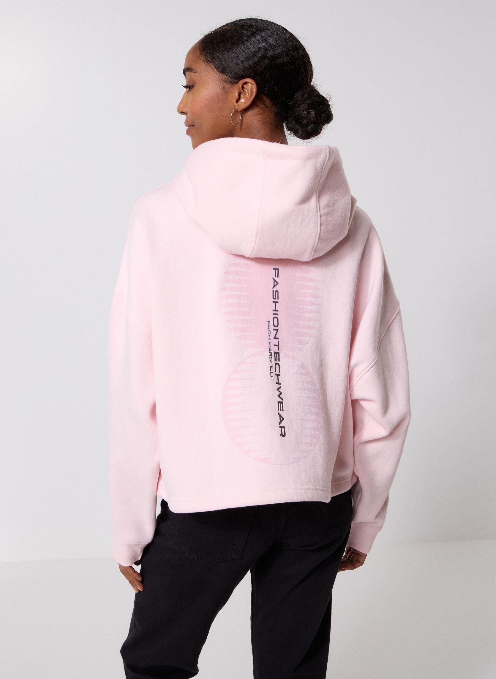 Sweats zippés Angelina Tech Sweat Capuche femme rose Gertrude Sweats zippés Angelina Tech Sweat Capuche femme rose POUDRE