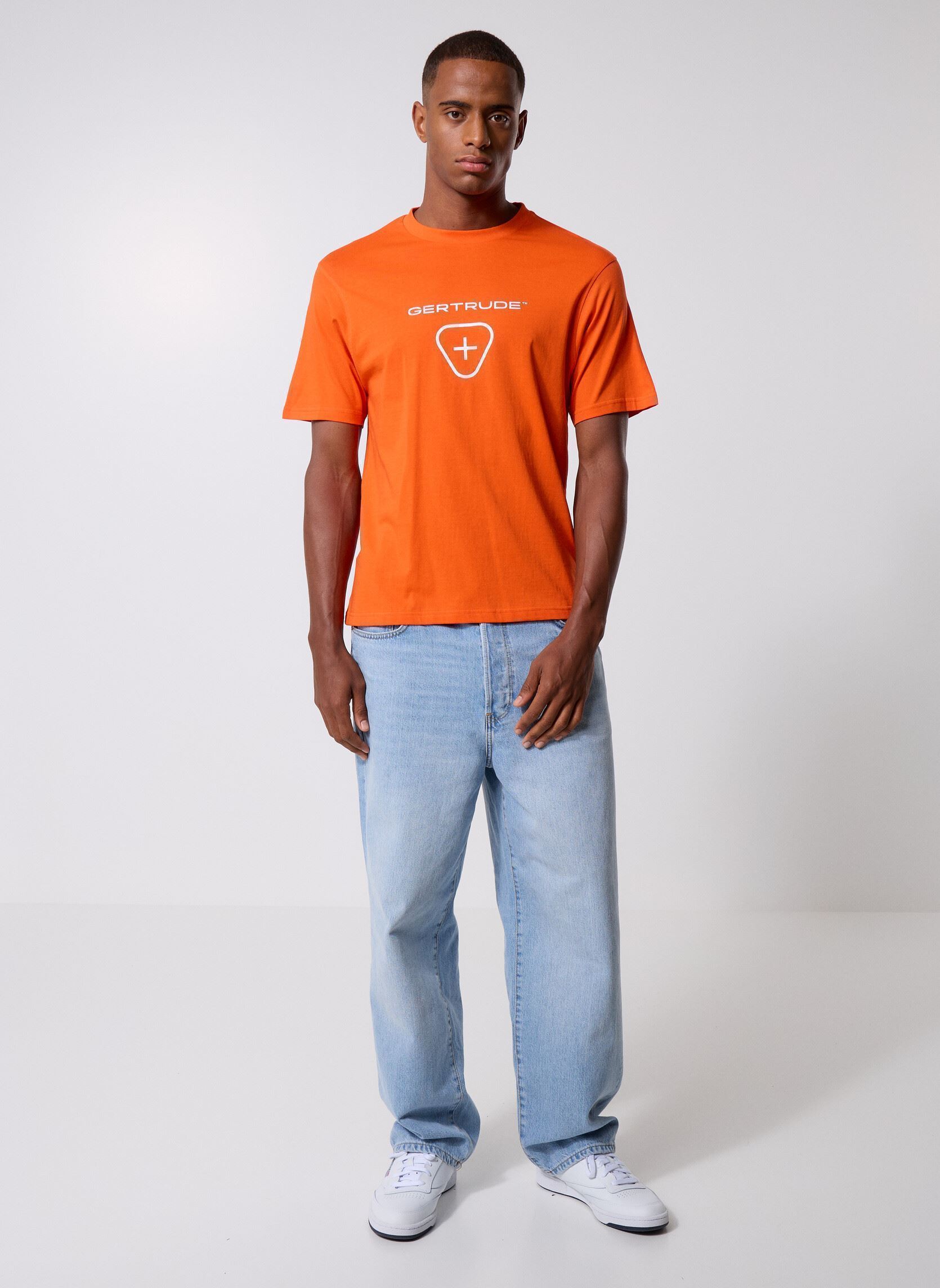 Tee-shirts manches courtes Leonce Logo Tee-Shirt homme orange Gertrude Tee-shirts manches courtes Leonce Logo Tee-Shirt homme orange ROUGET