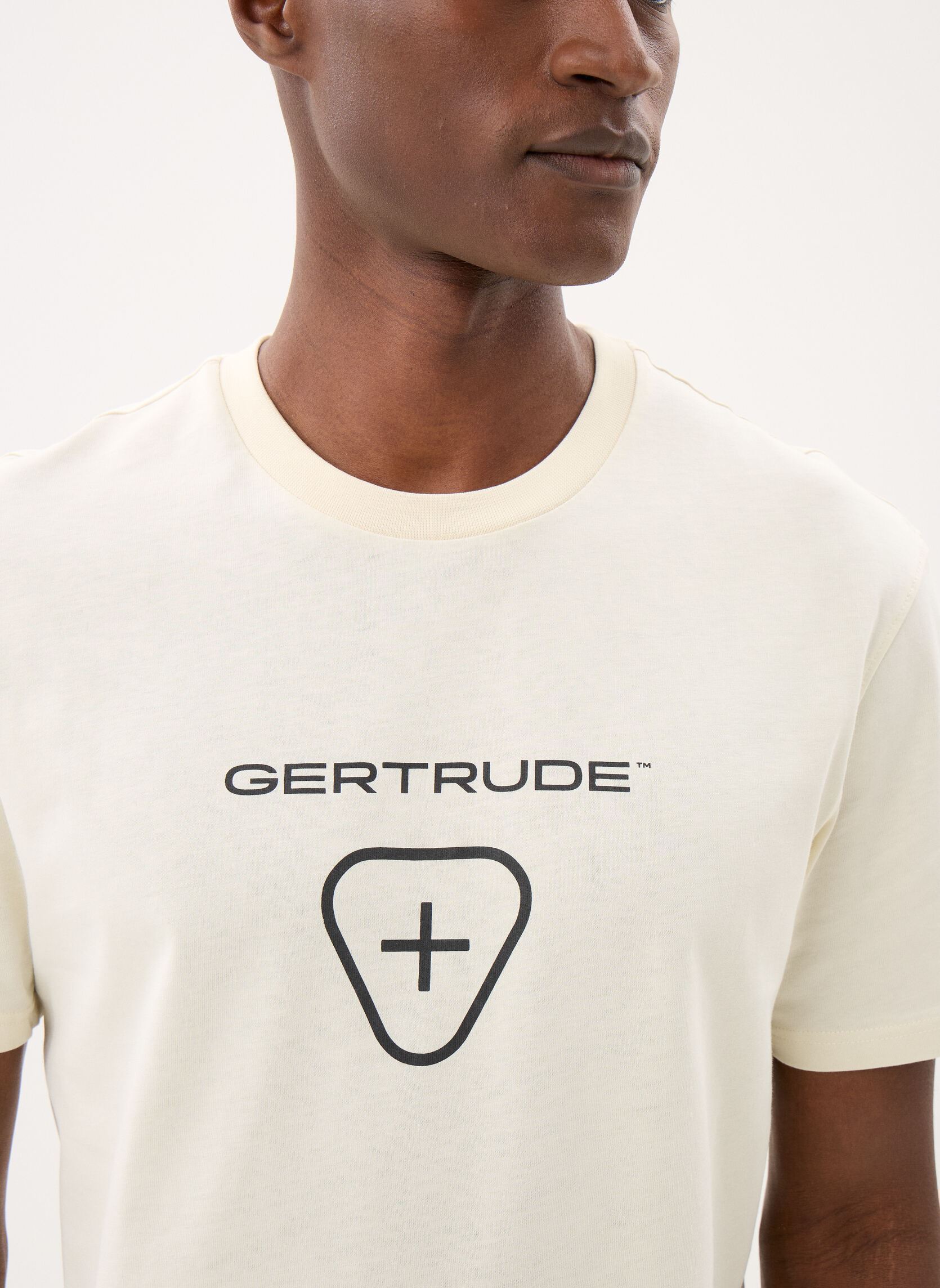Kurzarm-T-Shirts Leonce Logo Tee-Shirt herren weiß Gertrude Kurzarm-T-Shirts Leonce Logo Tee-Shirt herren weiß CREME
