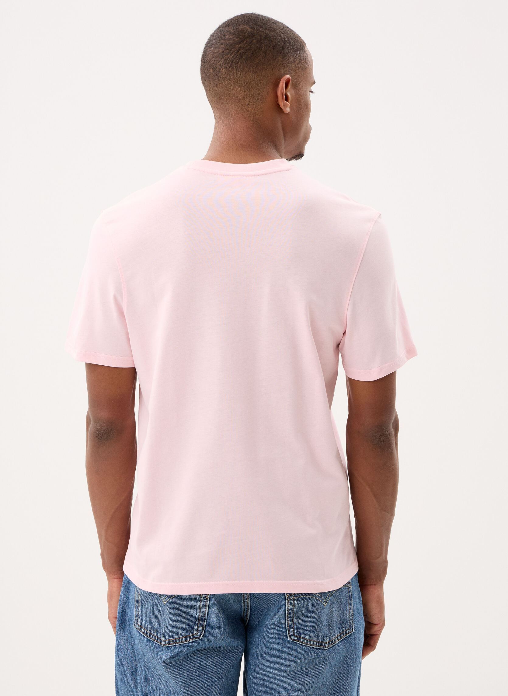 Tee-shirts manches courtes Leonce Tee-Shirt homme rose Gertrude Tee-shirts manches courtes Leonce Tee-Shirt homme rose BLUSH