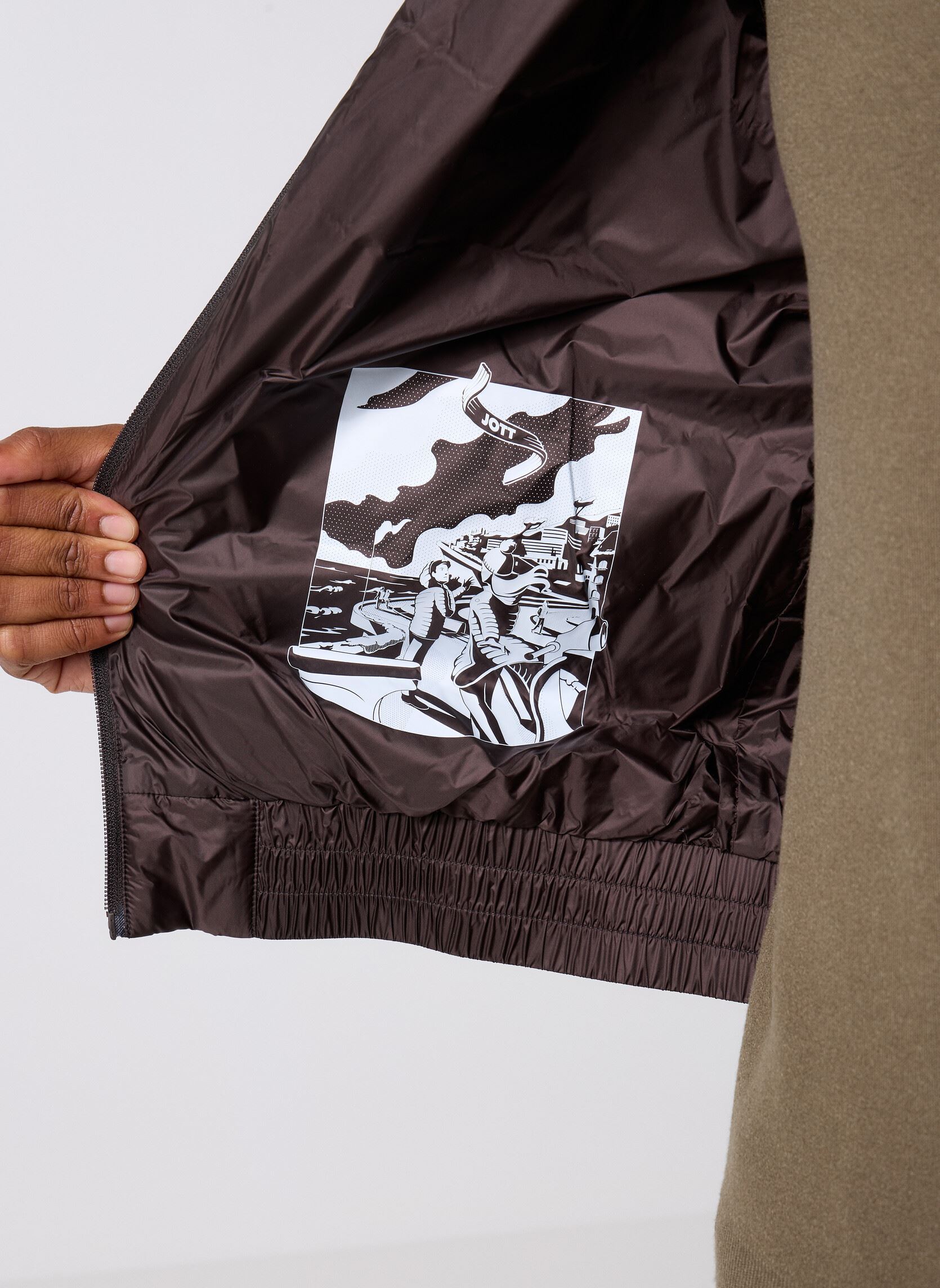 Gewatteerde jassen Chuck heren bruin JOTT Gewatteerde jassen Chuck heren bruin BLACK COFFEE