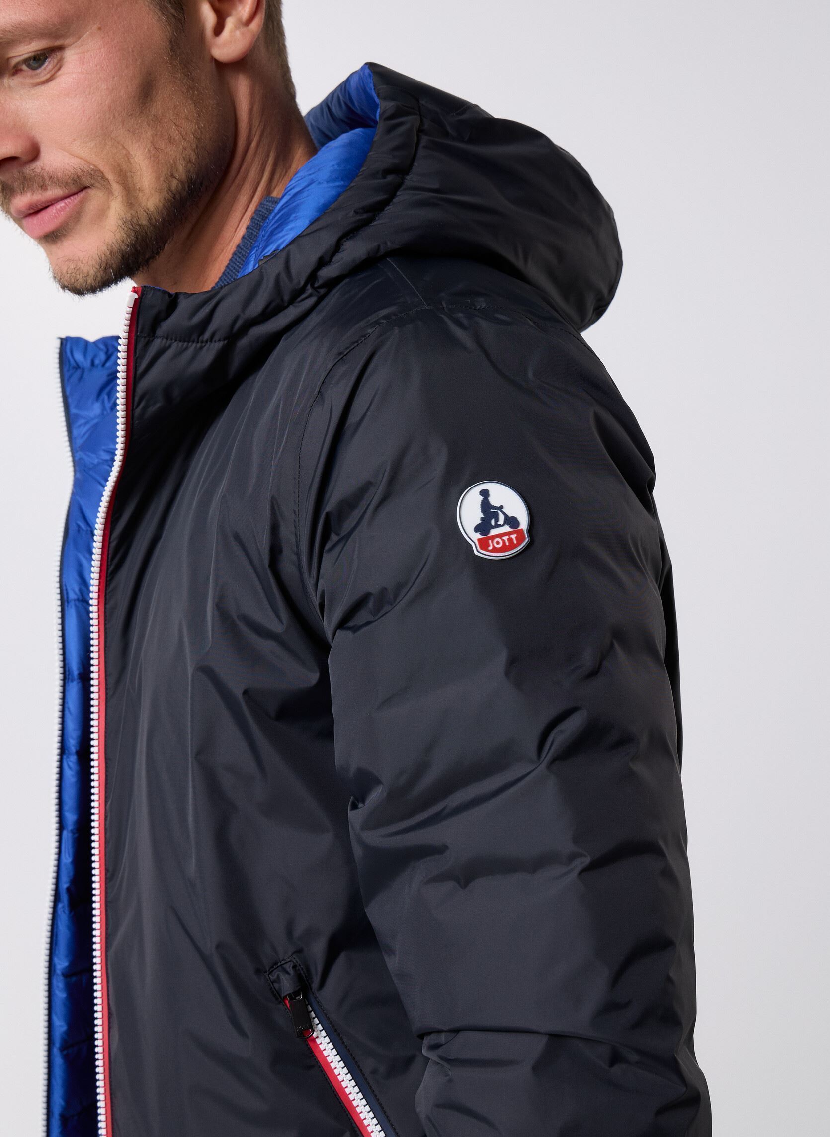 Piumini Brummen uomo nero JOTT Piumini Brummen uomo nero BLACK / COBALT