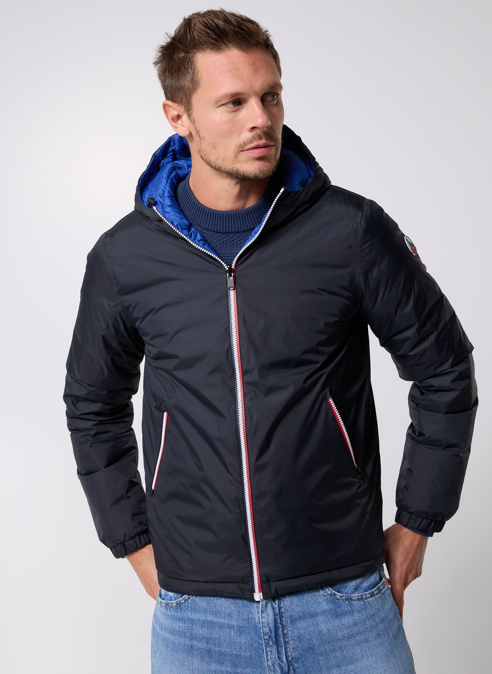 Piumini Brummen uomo nero JOTT Piumini Brummen uomo nero BLACK / COBALT