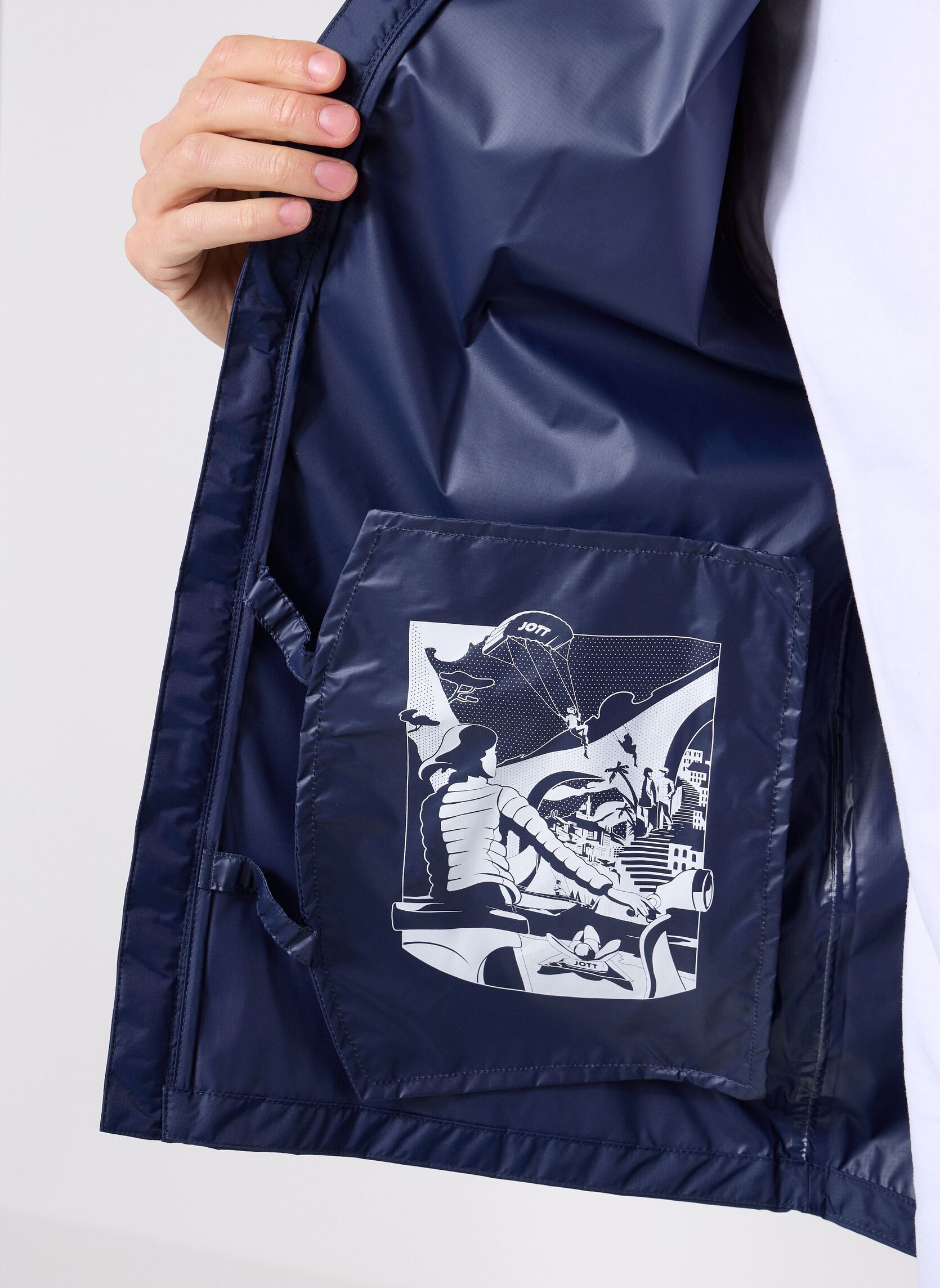 Regenjassen Kilmory heren blauw JOTT Regenjassen Kilmory heren blauw NAVY