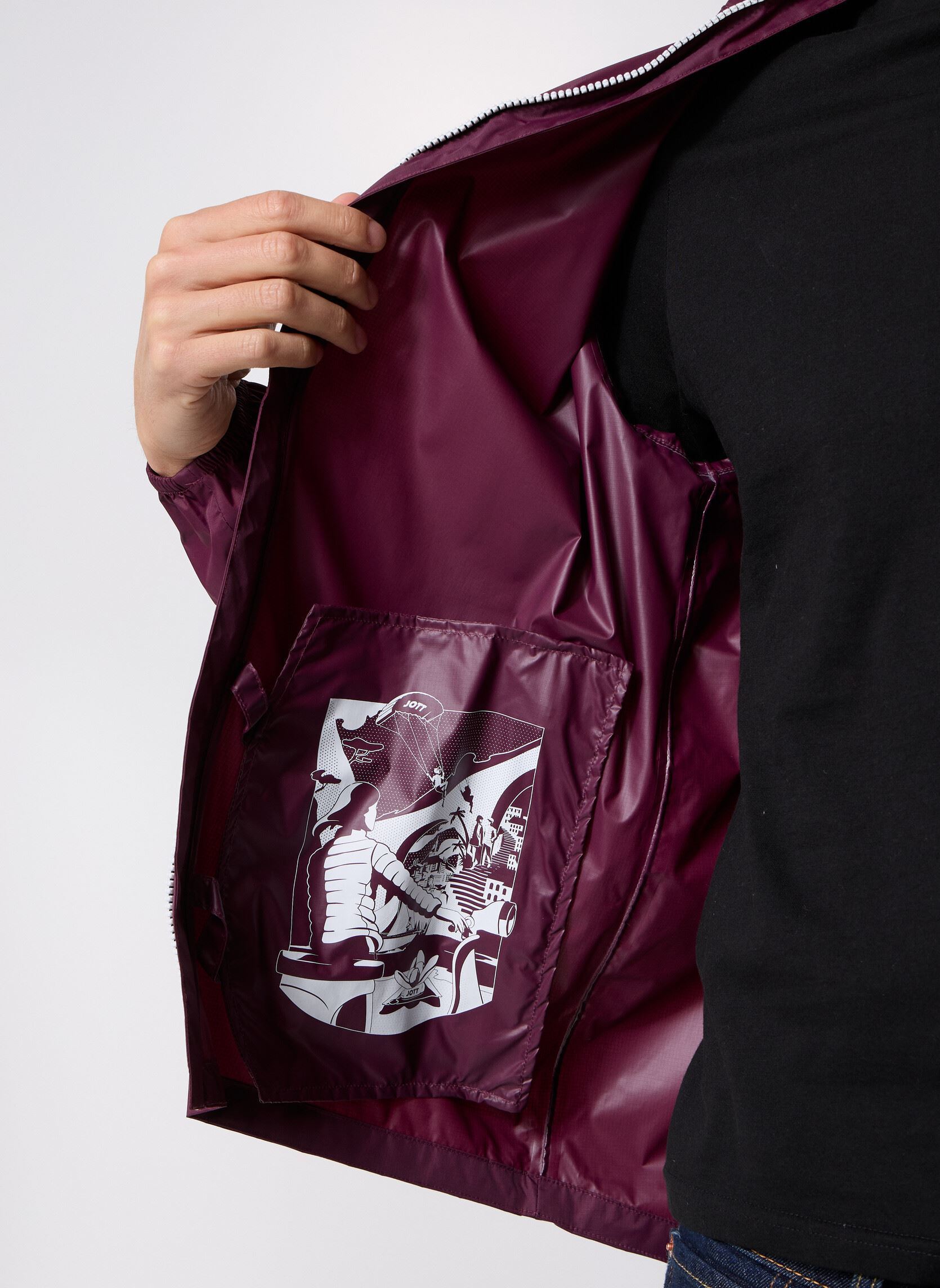 Giacche impermeabili Kilmory uomo bordeaux JOTT Giacche impermeabili Kilmory uomo bordeaux DARK CHERRY