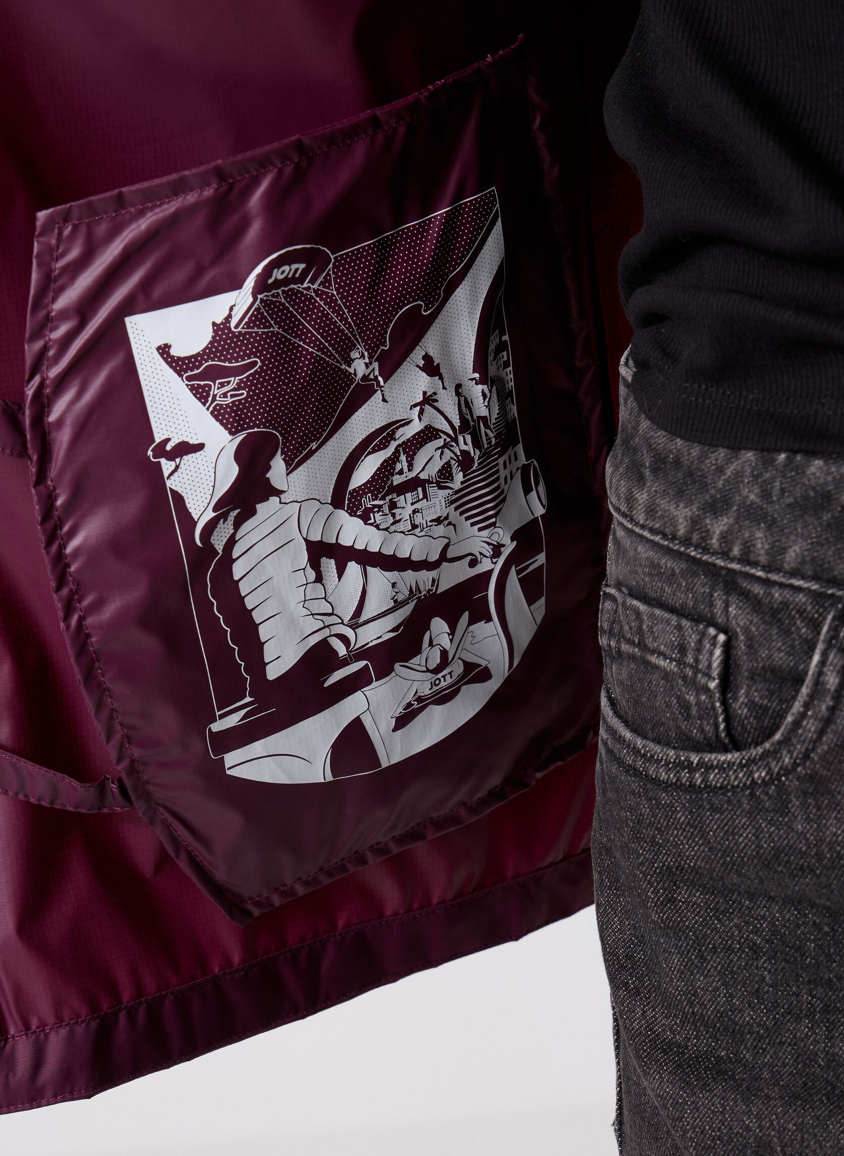 Regenjassen Kilmory dames bordeaux JOTT Regenjassen Kilmory dames bordeaux DARK CHERRY W