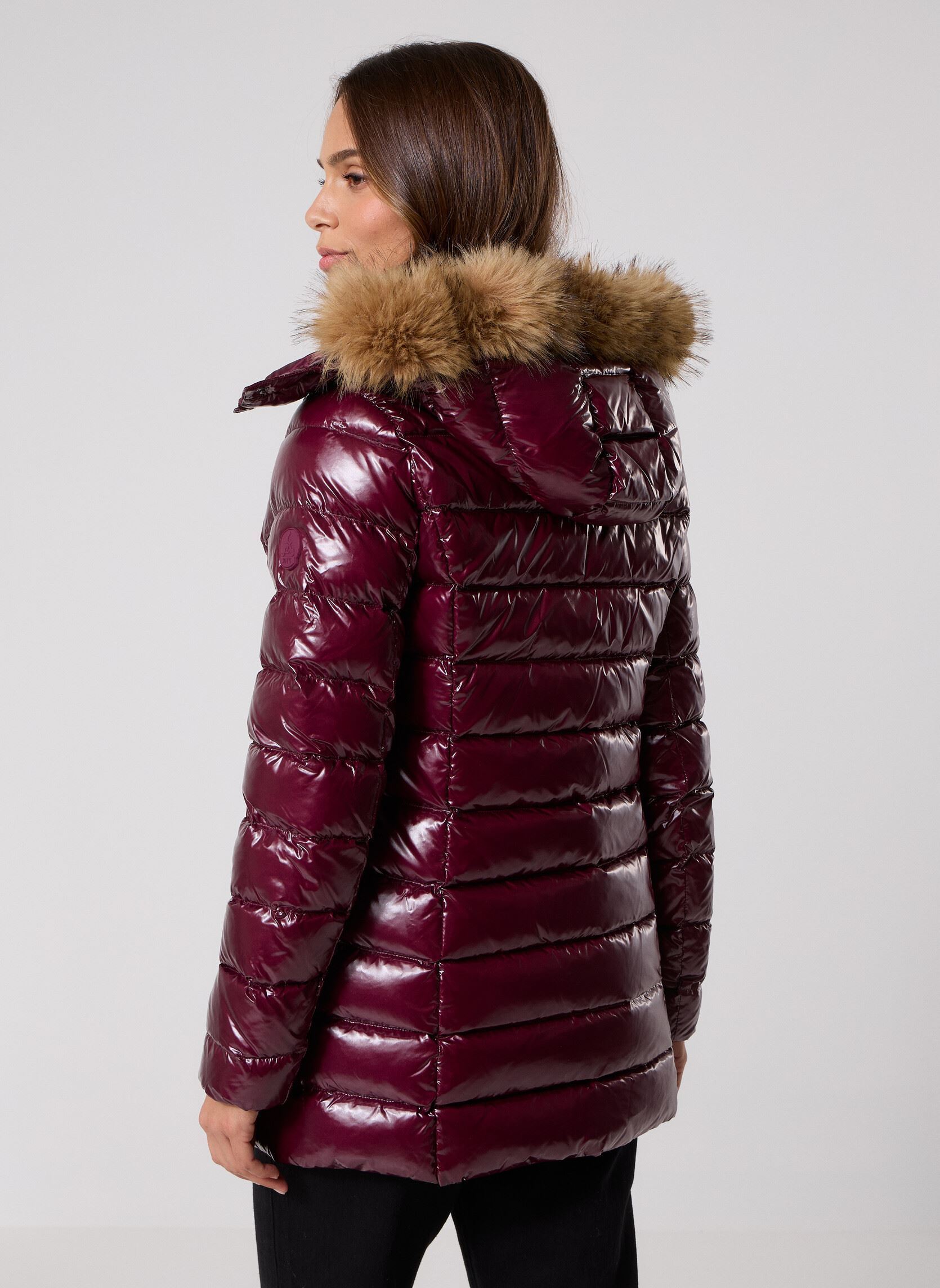 Gewatteerde jassen Perle Laquee dames bordeaux JOTT Gewatteerde jassen Perle Laquee dames bordeaux DARK CHERRY