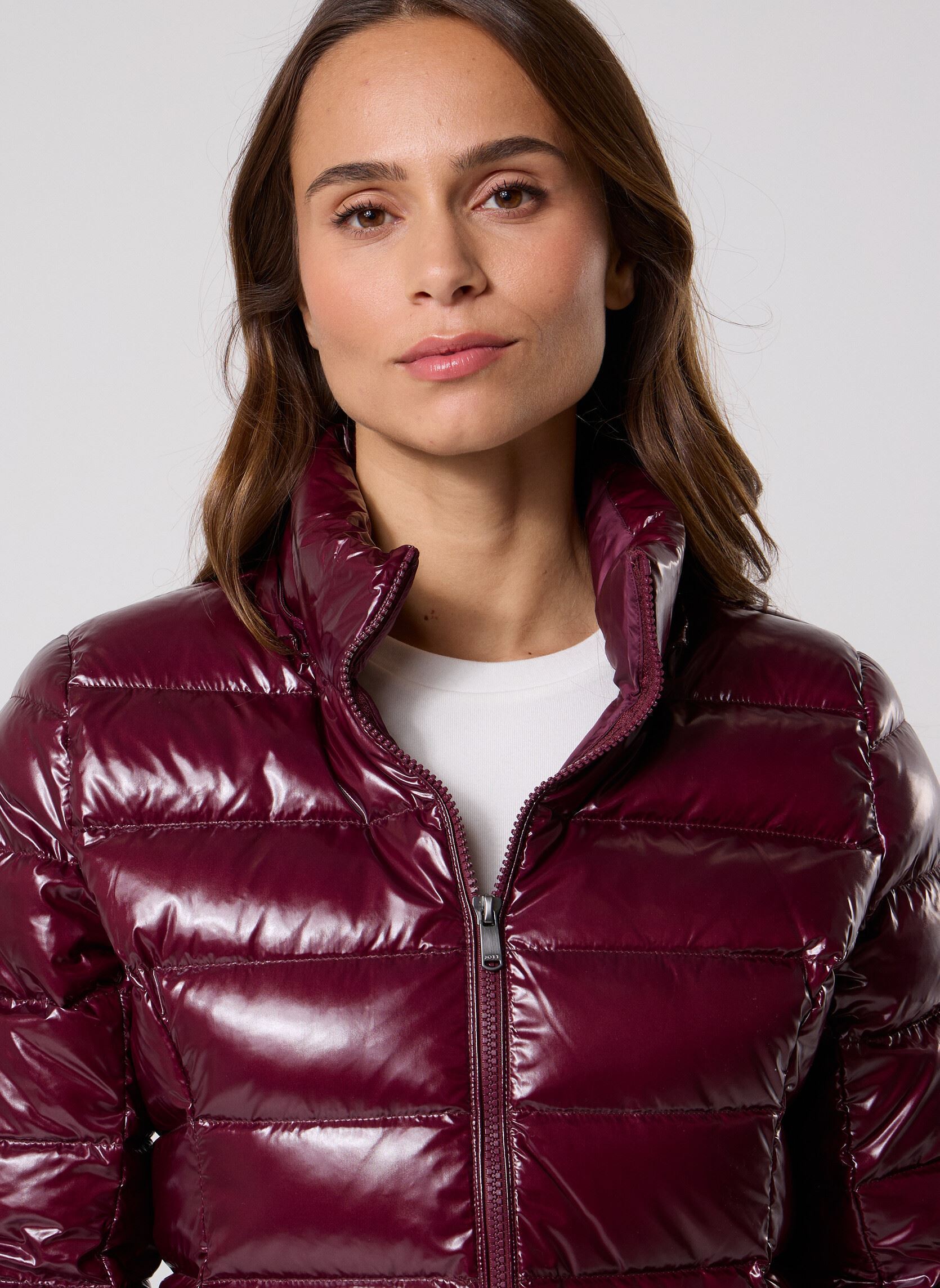 Gewatteerde jassen Perle Laquee dames bordeaux JOTT Gewatteerde jassen Perle Laquee dames bordeaux DARK CHERRY
