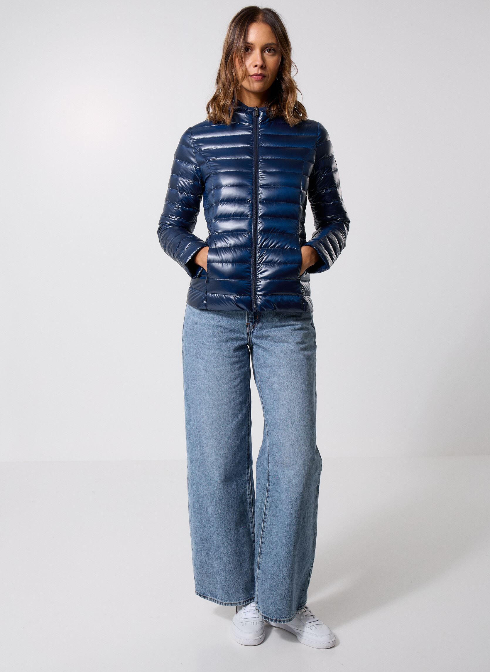Daunenjacken Cloe Shiny damen blau JOTT Daunenjacken Cloe Shiny damen blau NAVY