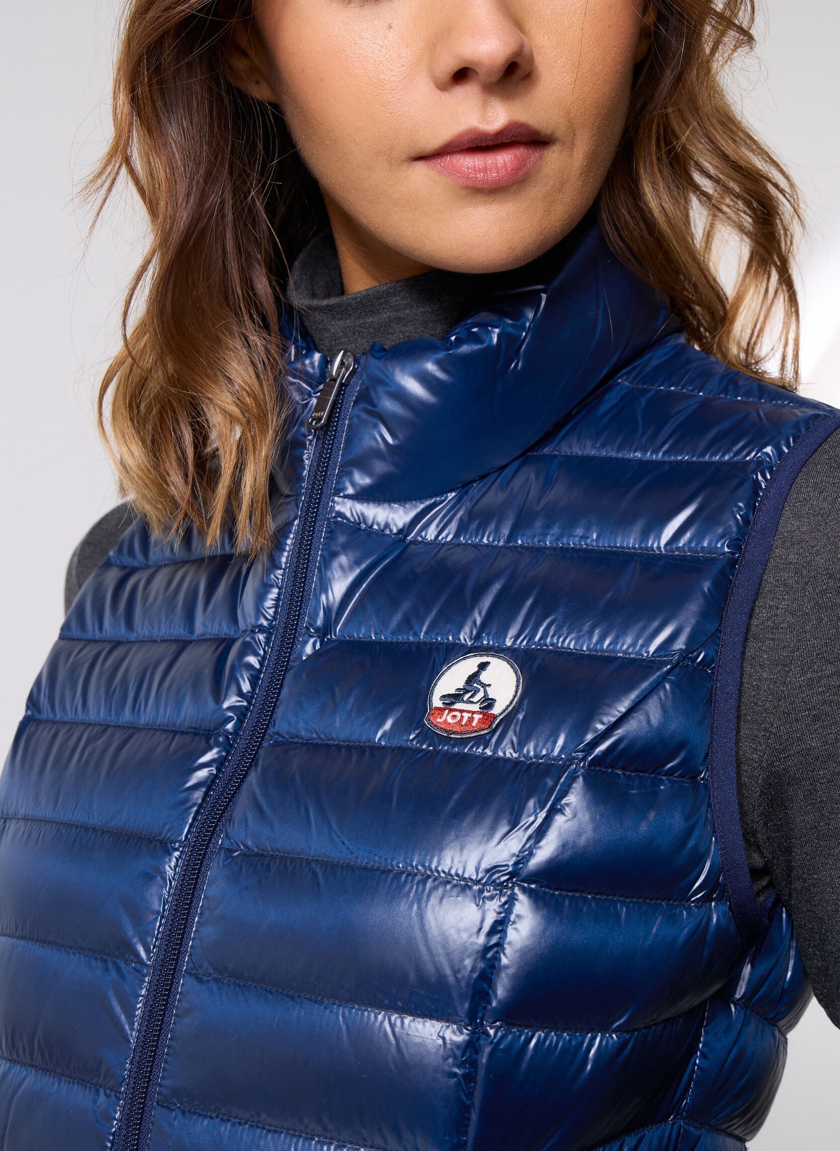 Daunenwesten Seda Shiny damen blau JOTT Daunenwesten Seda Shiny damen blau NAVY