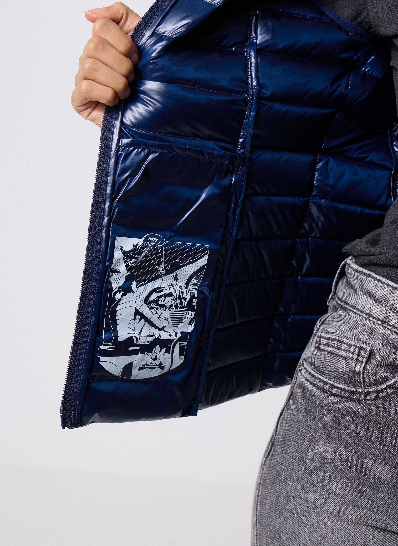 Daunenwesten Seda Shiny damen blau JOTT Daunenwesten Seda Shiny damen blau NAVY