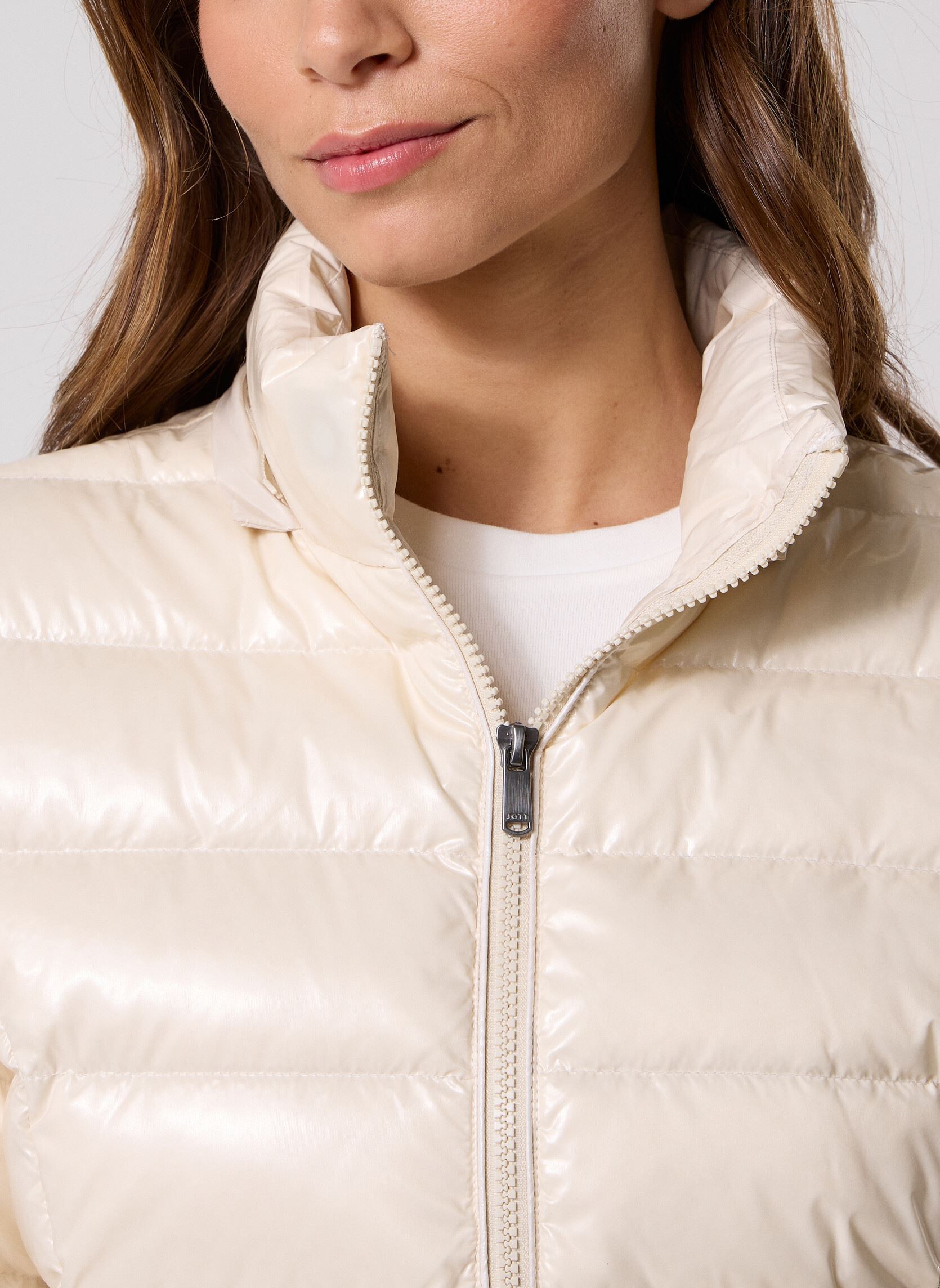 Doudounes Luxe Laquee femme blanc JOTT Doudounes Luxe Laquee femme blanc NATURAL