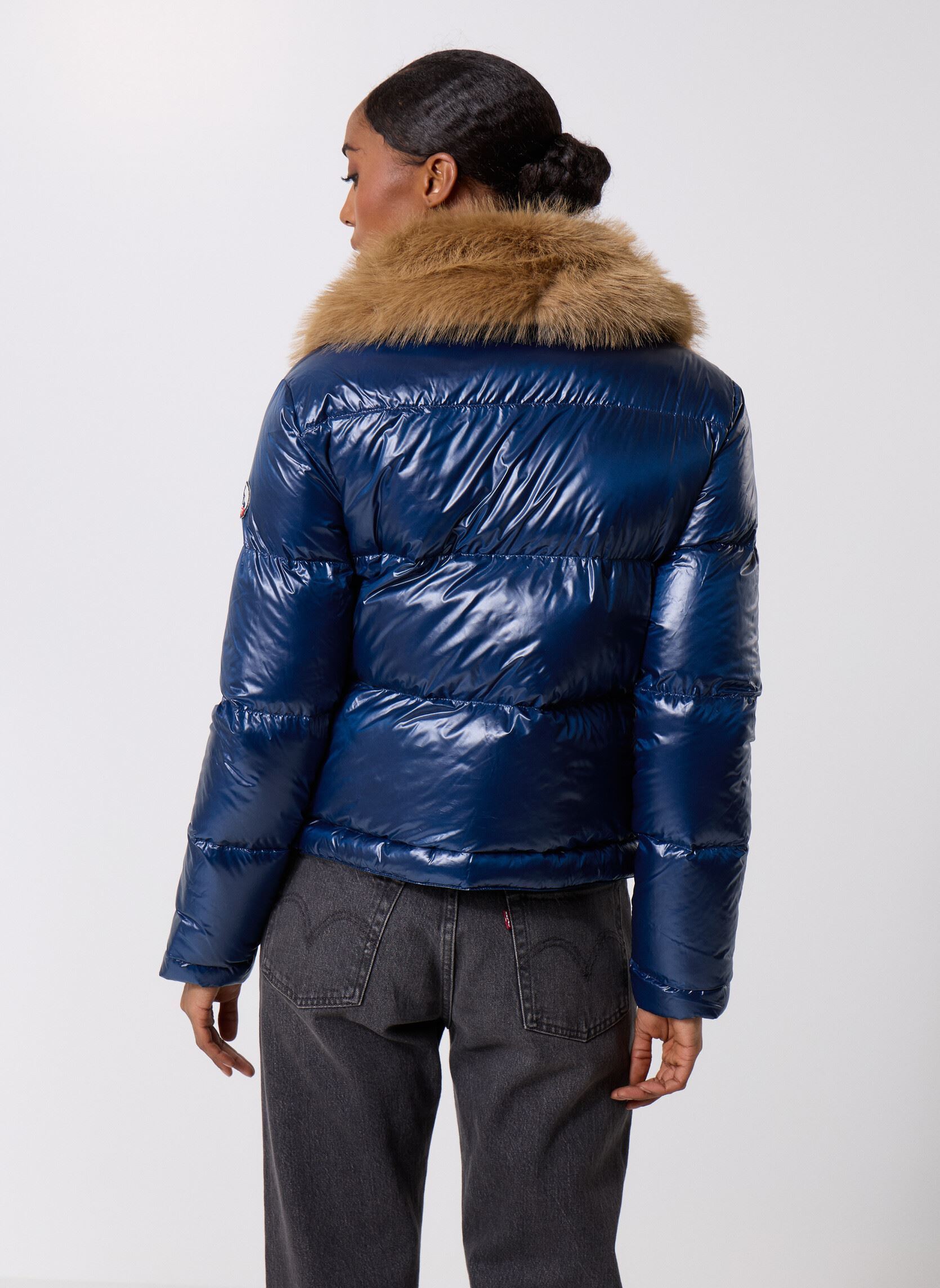 Doudounes Nevada Shiny femme bleu JOTT Doudounes Nevada Shiny femme bleu NAVY