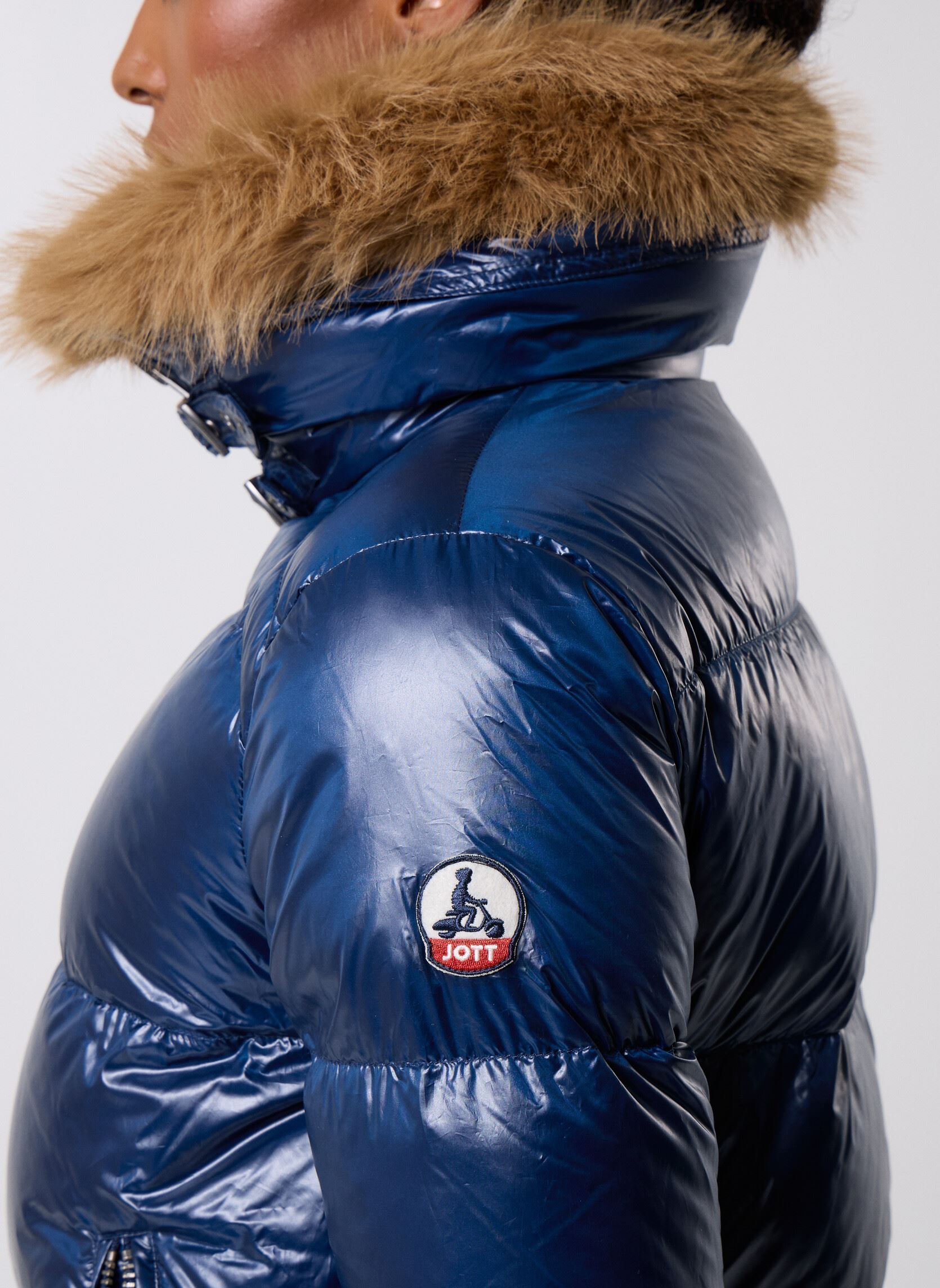 Doudounes Nevada Shiny femme bleu JOTT Doudounes Nevada Shiny femme bleu NAVY