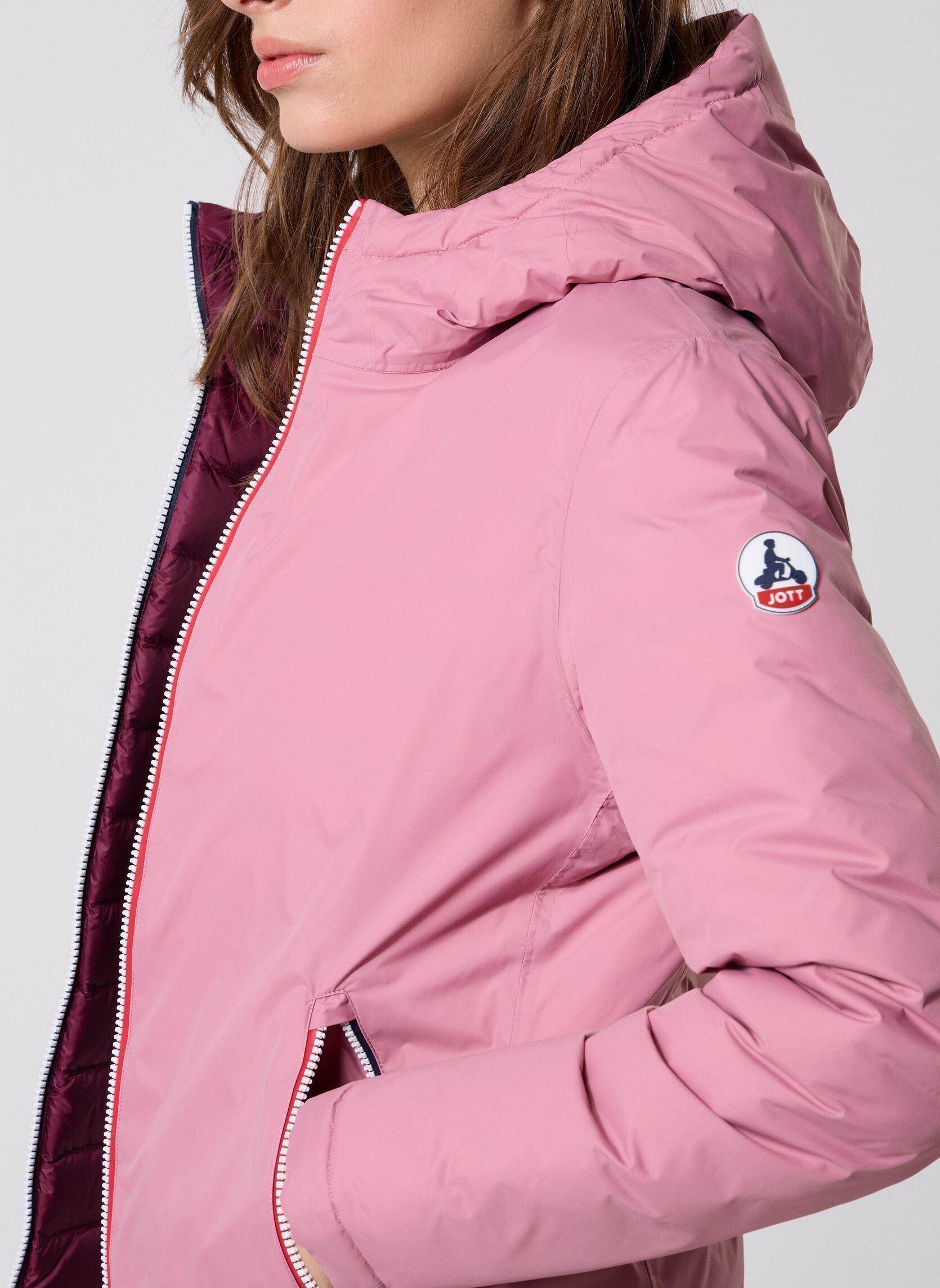 Gewatteerde jassen Bergame dames roze JOTT Gewatteerde jassen Bergame dames roze DUSTY ROSE / DARK CHERRY