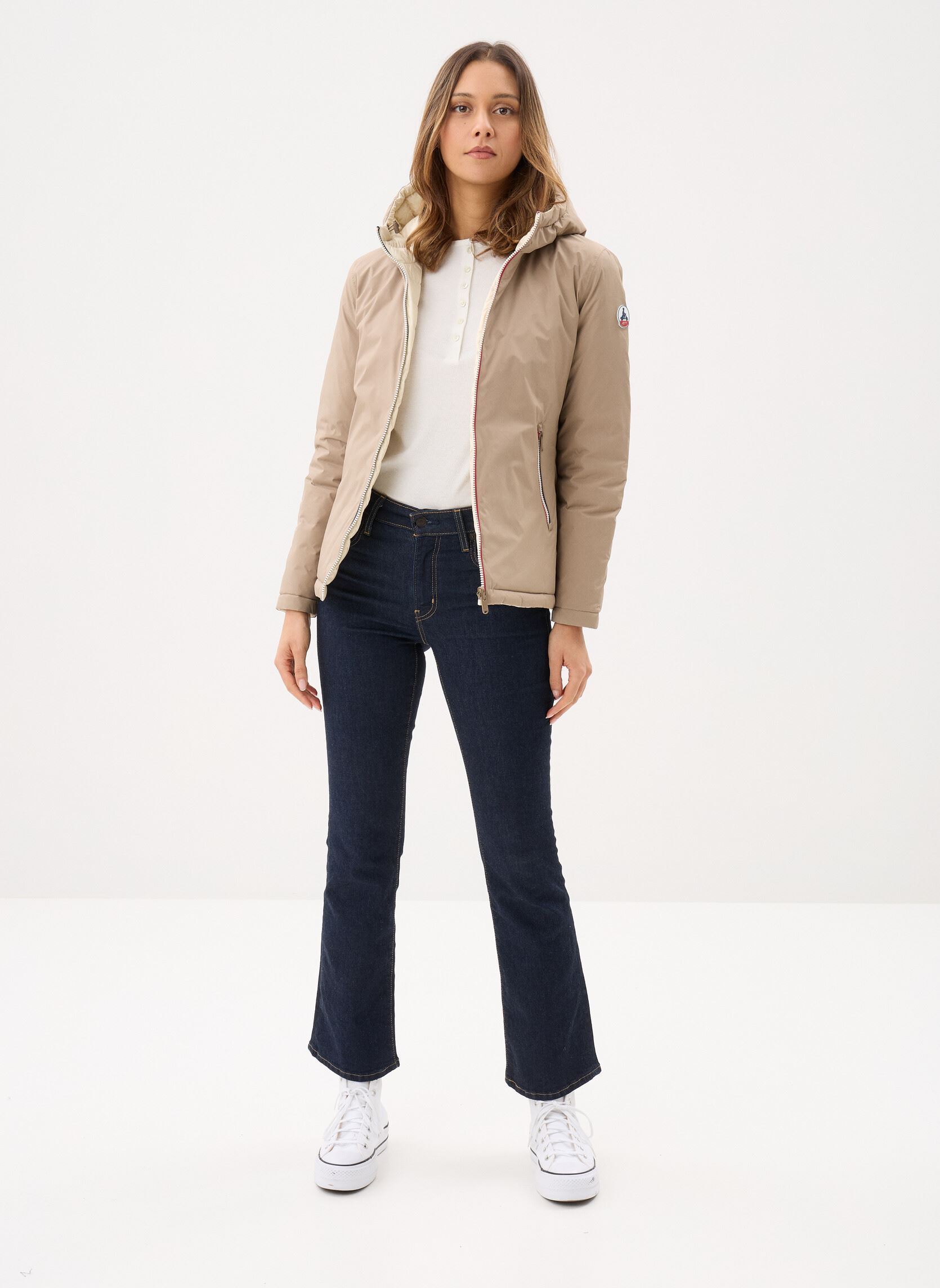 Gewatteerde jassen Bergame dames beige JOTT Gewatteerde jassen Bergame dames beige SMOKED SAND / NATURAL