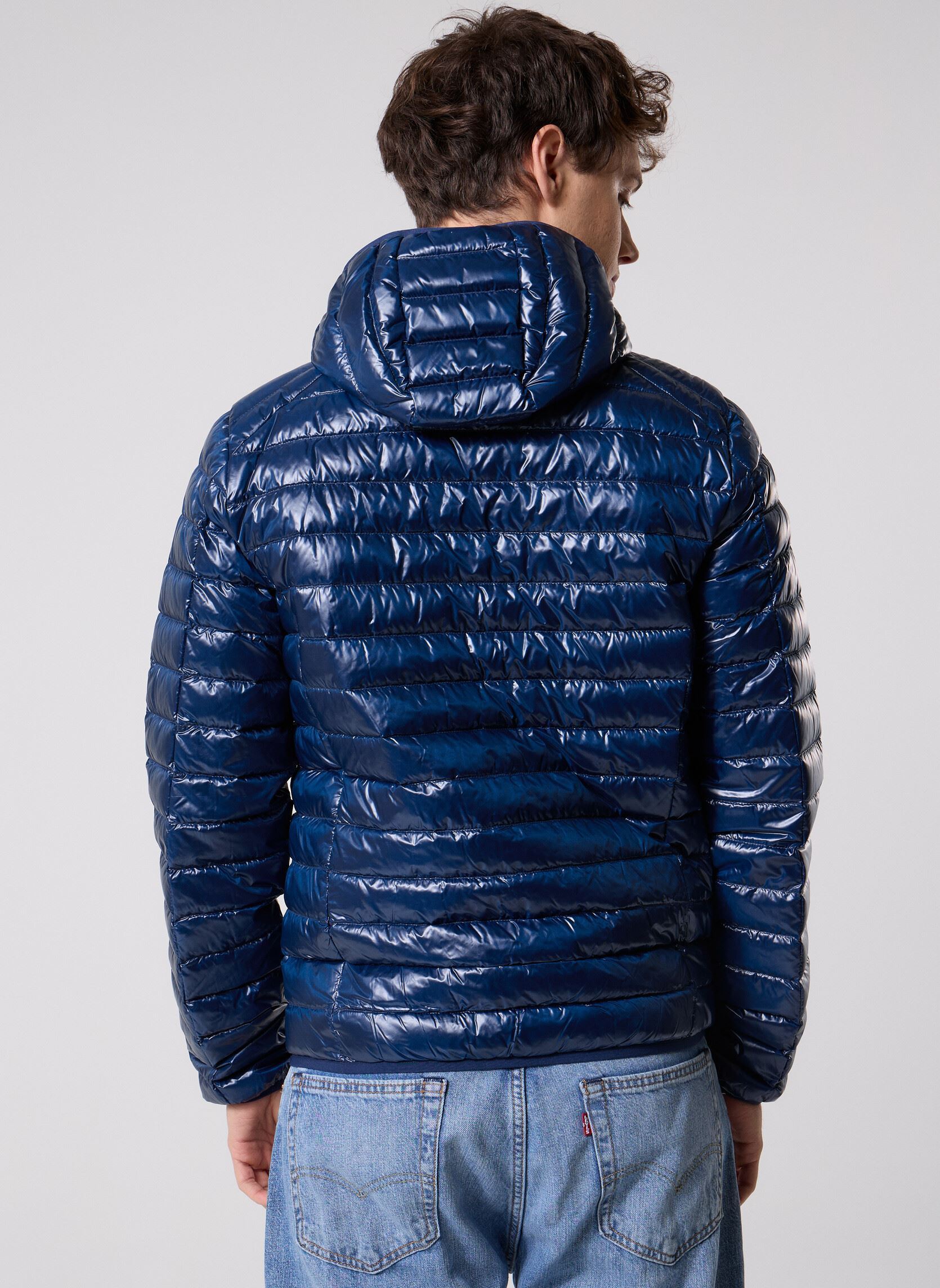 Gewatteerde jassen Nico Shiny heren blauw JOTT Gewatteerde jassen Nico Shiny heren blauw NAVY