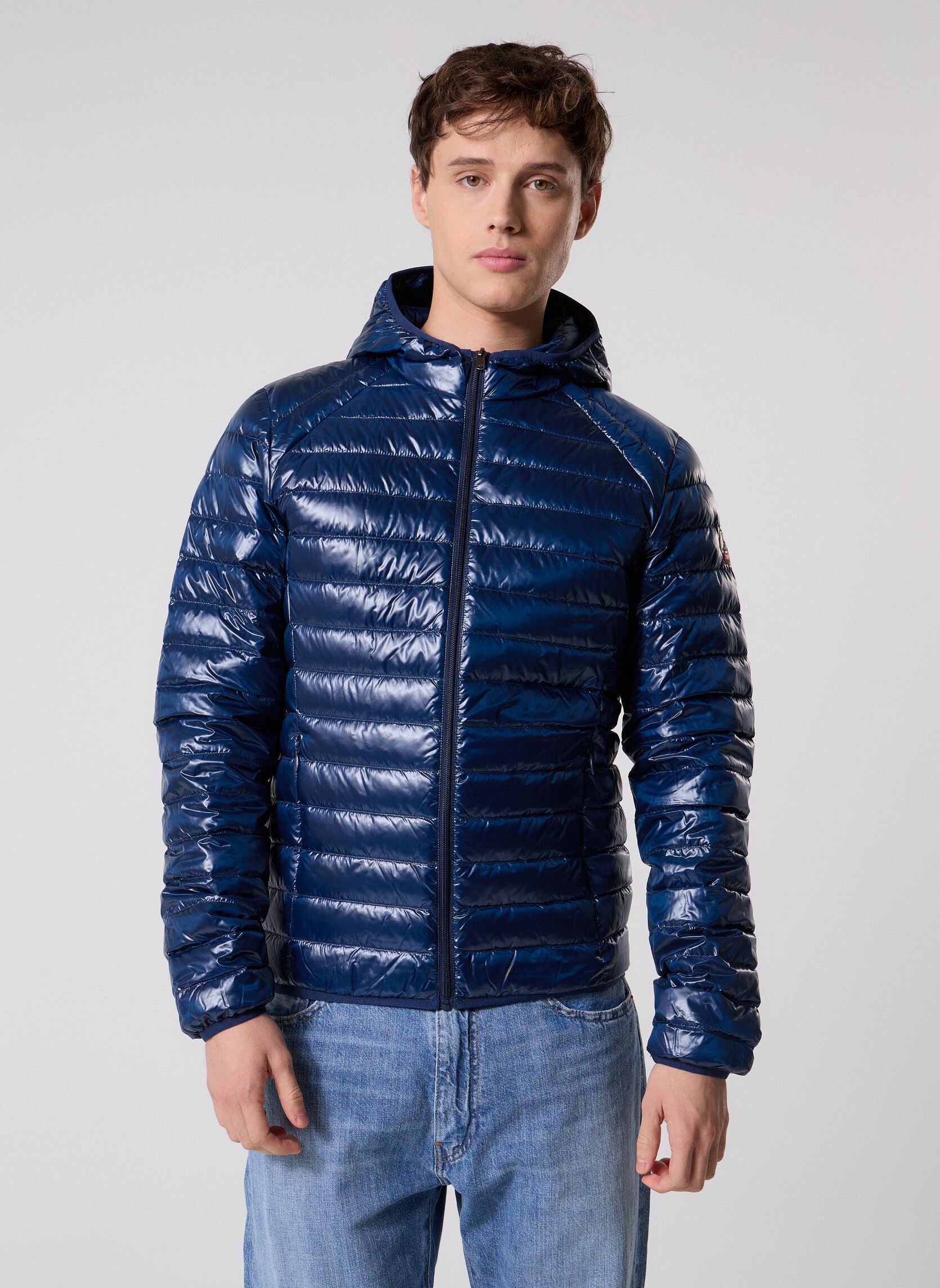 Gewatteerde jassen Nico Shiny heren blauw JOTT Gewatteerde jassen Nico Shiny heren blauw NAVY