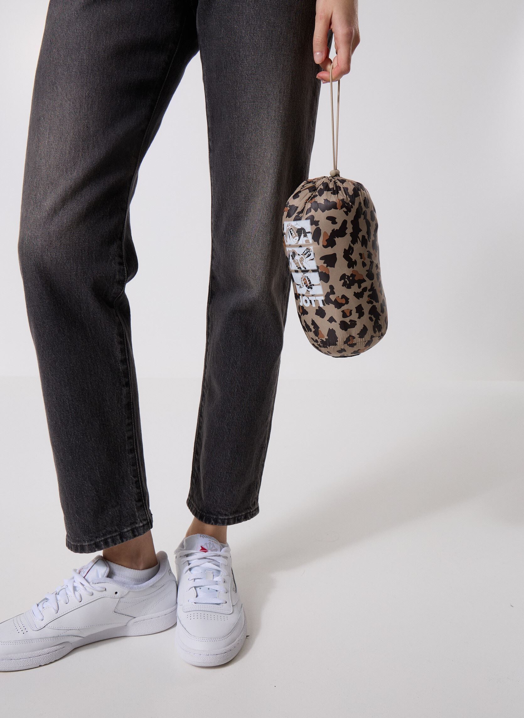 Daunenjacken Cha Print damen beige JOTT Daunenjacken Cha Print damen beige BEIGE LEOPARD