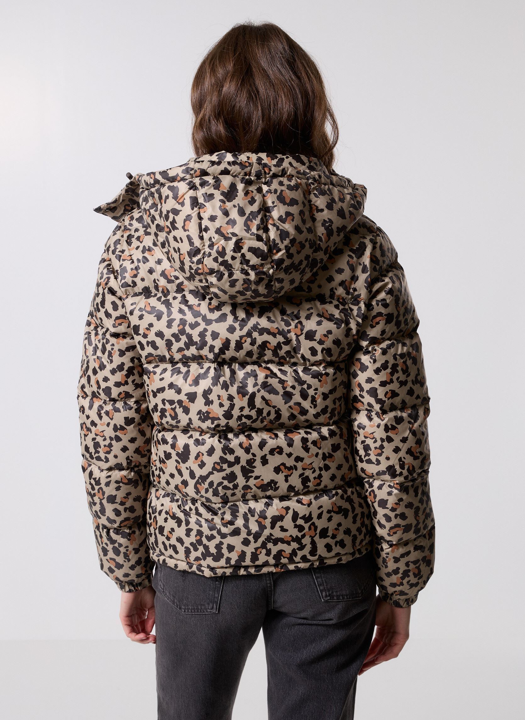 Doudounes Prague Print femme beige JOTT Doudounes Prague Print femme beige BEIGE LEOPARD