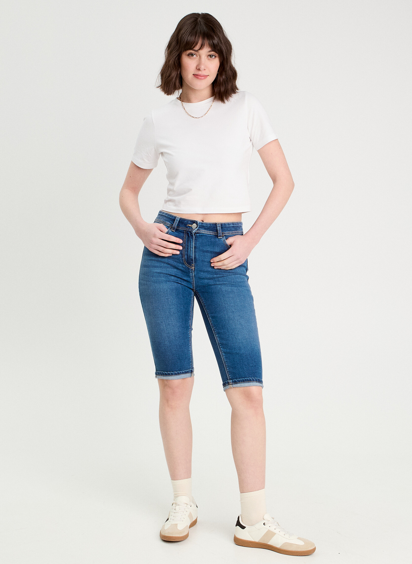 Bermudas BERMUBASE femme bleu Cache Cache Bermudas BERMUBASE femme bleu Bleu foncé