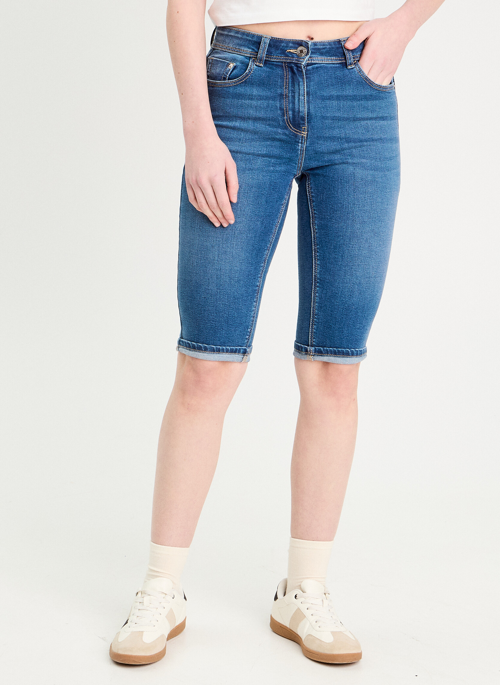 Bermudas BERMUBASE femme bleu Cache Cache Bermudas BERMUBASE femme bleu Bleu foncé