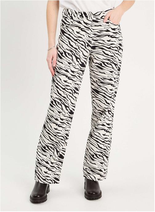 Cache Cache Pantalons droit ISTANO-ANI femme blanc