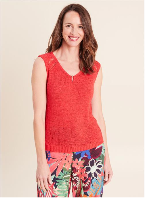 Bréal Pulls MIESCAPE femme rouge