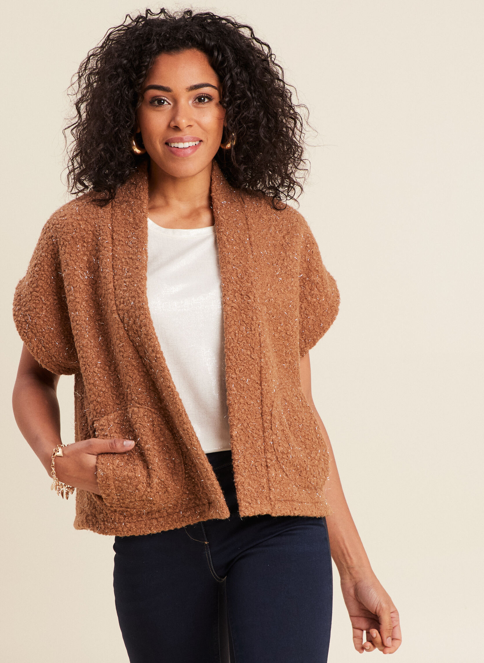 Bréal Gilets Gilets sans manches TEVECURLY femme marron