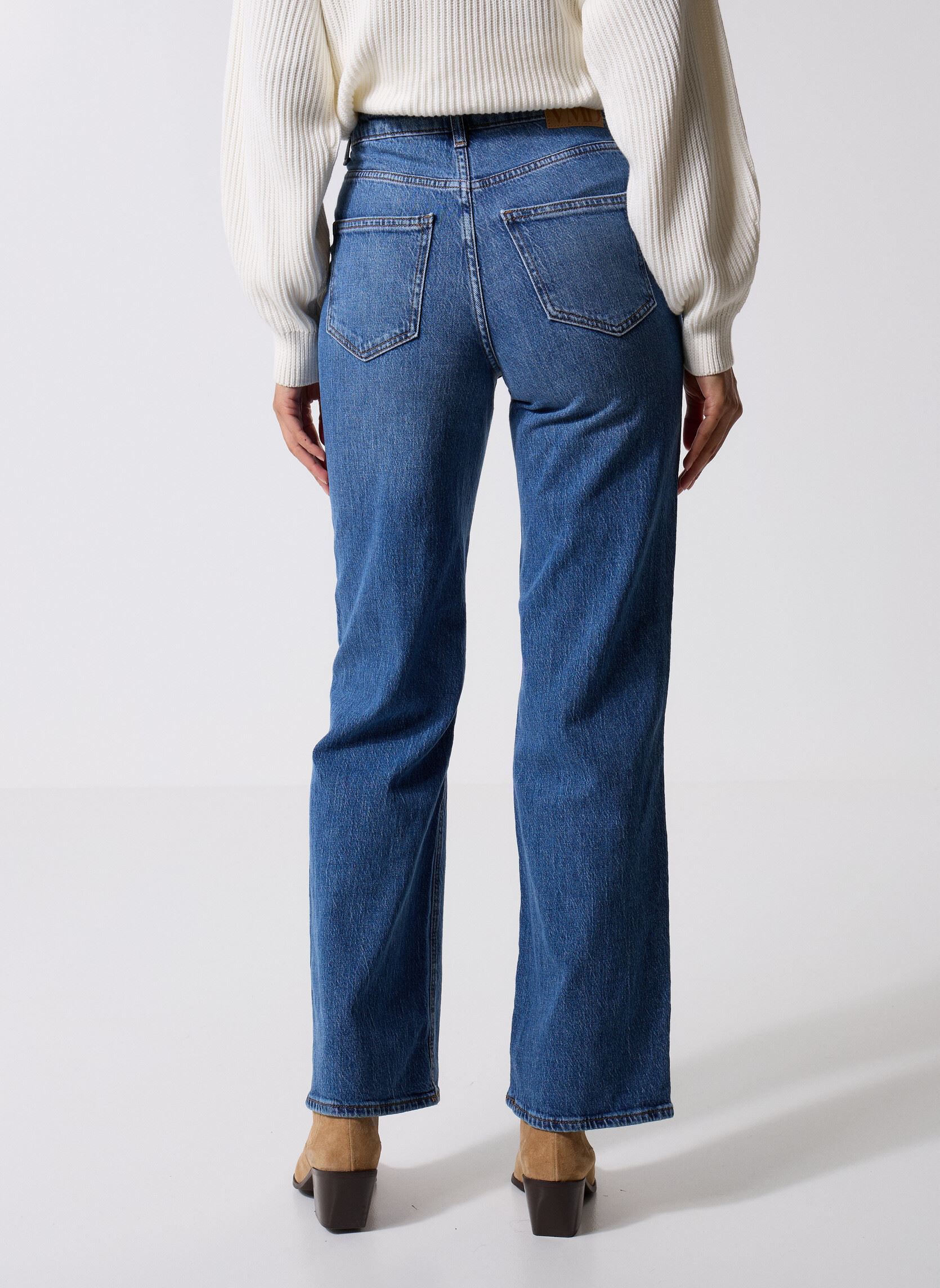 Jeans large VMTESSA HR WIDE DST JEANS RA380 GA femme bleu Vero Moda Jeans large VMTESSA HR WIDE DST JEANS RA380 GA femme bleu MEDIUM BLUE DENIM