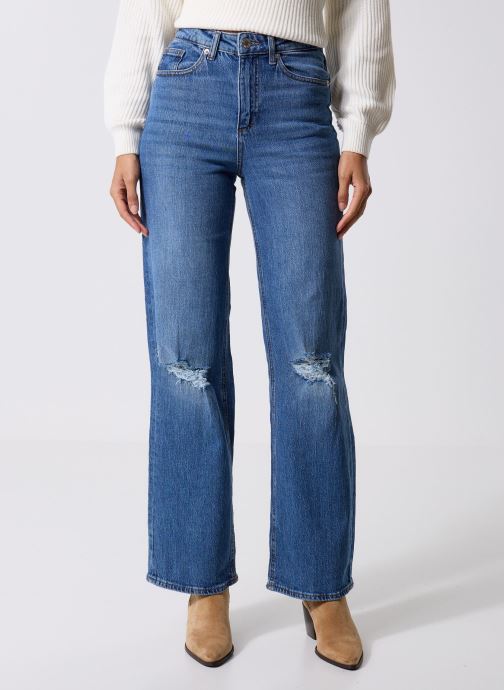 Vero Moda Wijde jeans / Flared Jeans VMTESSA HR WIDE DST JEANS RA380 GA dames blauw