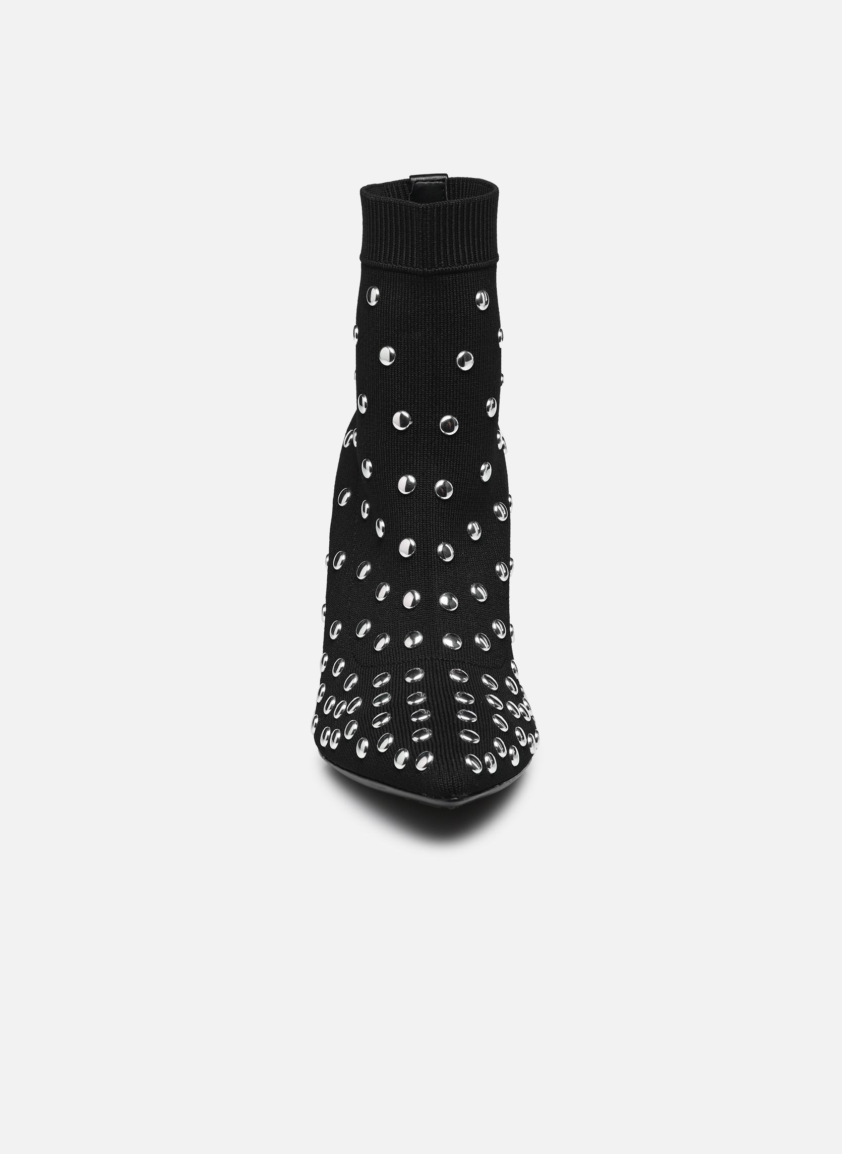 Bottines et boots Pandara Studs Knit Boot femme noir Karl Lagerfeld Bottines et boots Pandara Studs Knit Boot femme noir Black Knit Textile w/Silver