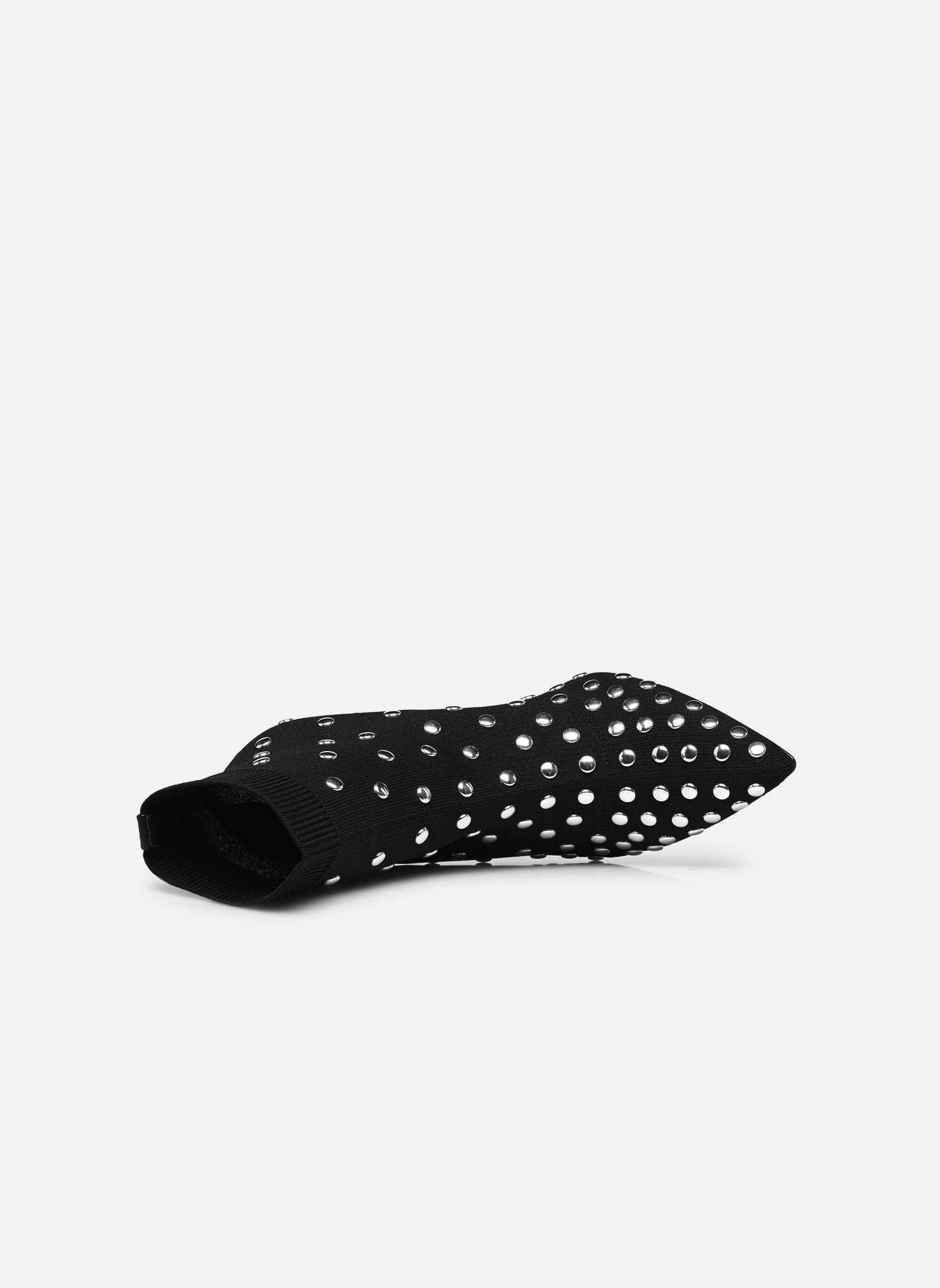 Bottines et boots Pandara Studs Knit Boot femme noir Karl Lagerfeld Bottines et boots Pandara Studs Knit Boot femme noir Black Knit Textile w/Silver