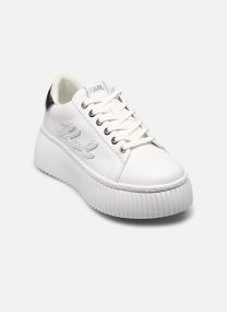Baskets basses Kreeper Lo Signia Embro Patch femme blanc Karl Lagerfeld Baskets basses Kreeper Lo Signia Embro Patch femme blanc White Lthr W/Silver