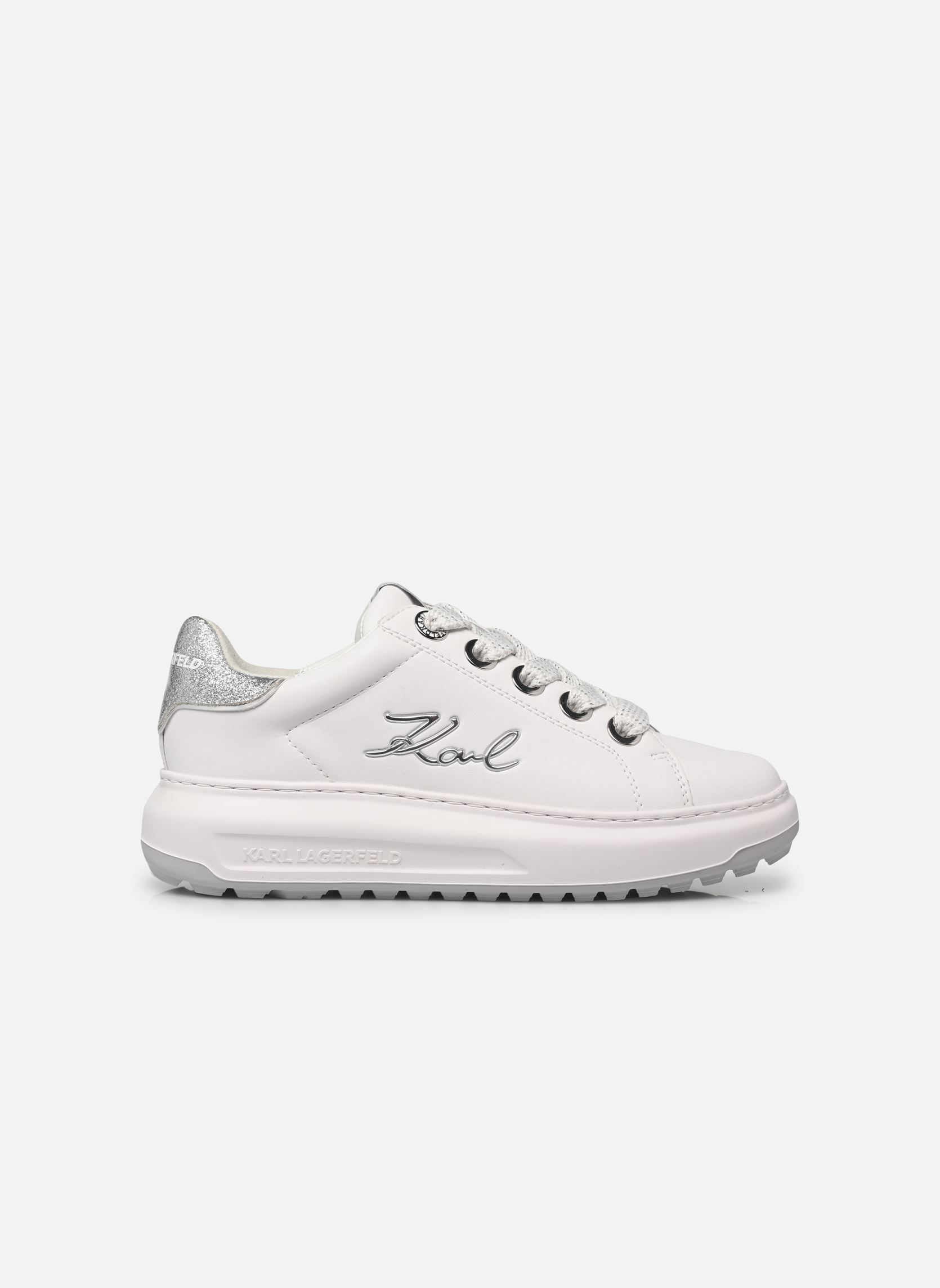 Sneakers basse Kapri Lug Signia Lo Lace donna bianco Karl Lagerfeld Sneakers basse Kapri Lug Signia Lo Lace donna bianco White Lthr W/Silver