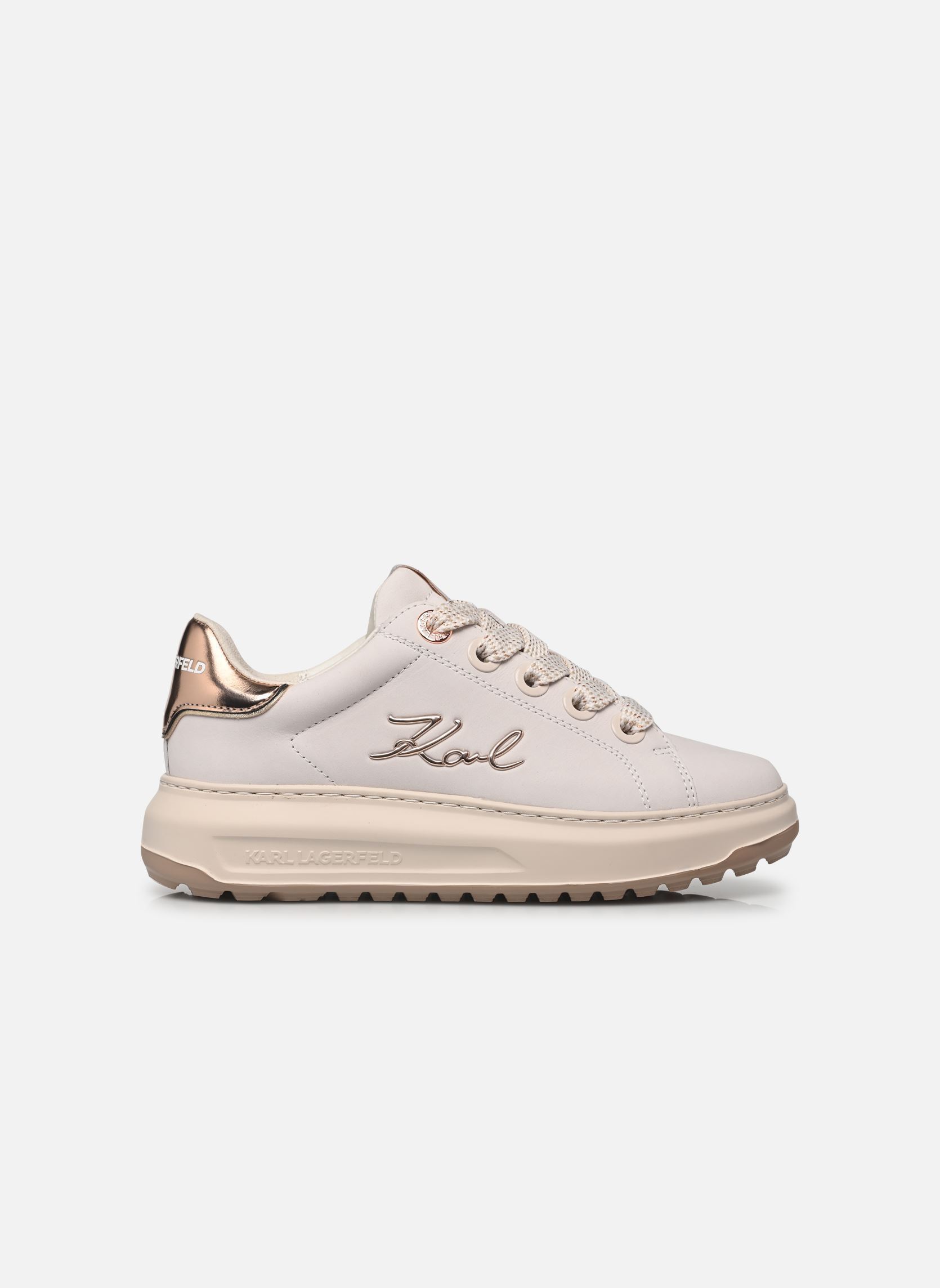Zapatillas bajas Kapri Lug Signia Lo Lace mujer blanco Karl Lagerfeld Zapatillas bajas Kapri Lug Signia Lo Lace mujer blanco Off White Nubuck w/Pink