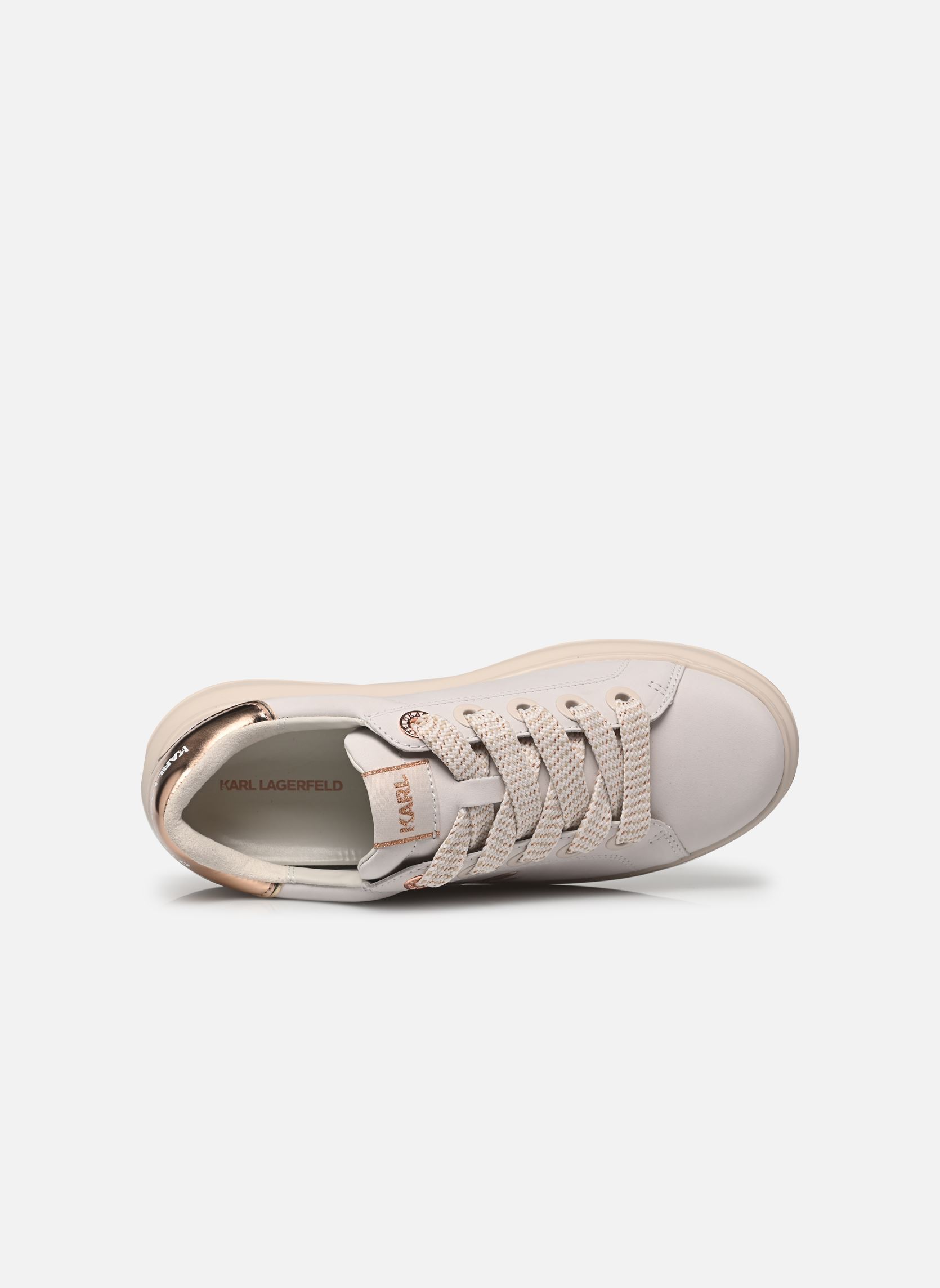 Zapatillas bajas Kapri Lug Signia Lo Lace mujer blanco Karl Lagerfeld Zapatillas bajas Kapri Lug Signia Lo Lace mujer blanco Off White Nubuck w/Pink