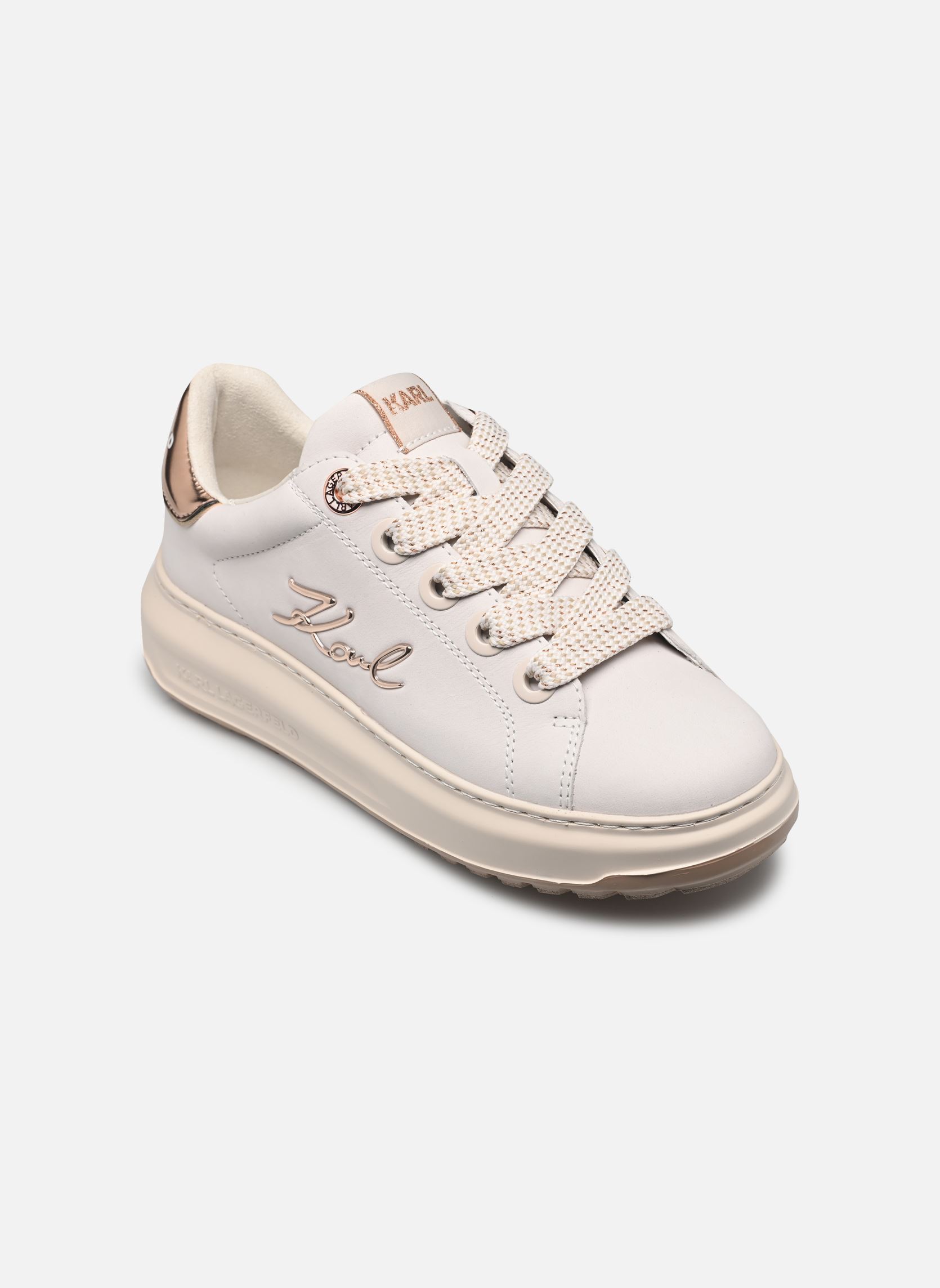 Zapatillas bajas Kapri Lug Signia Lo Lace mujer blanco Karl Lagerfeld Zapatillas bajas Kapri Lug Signia Lo Lace mujer blanco Off White Nubuck w/Pink
