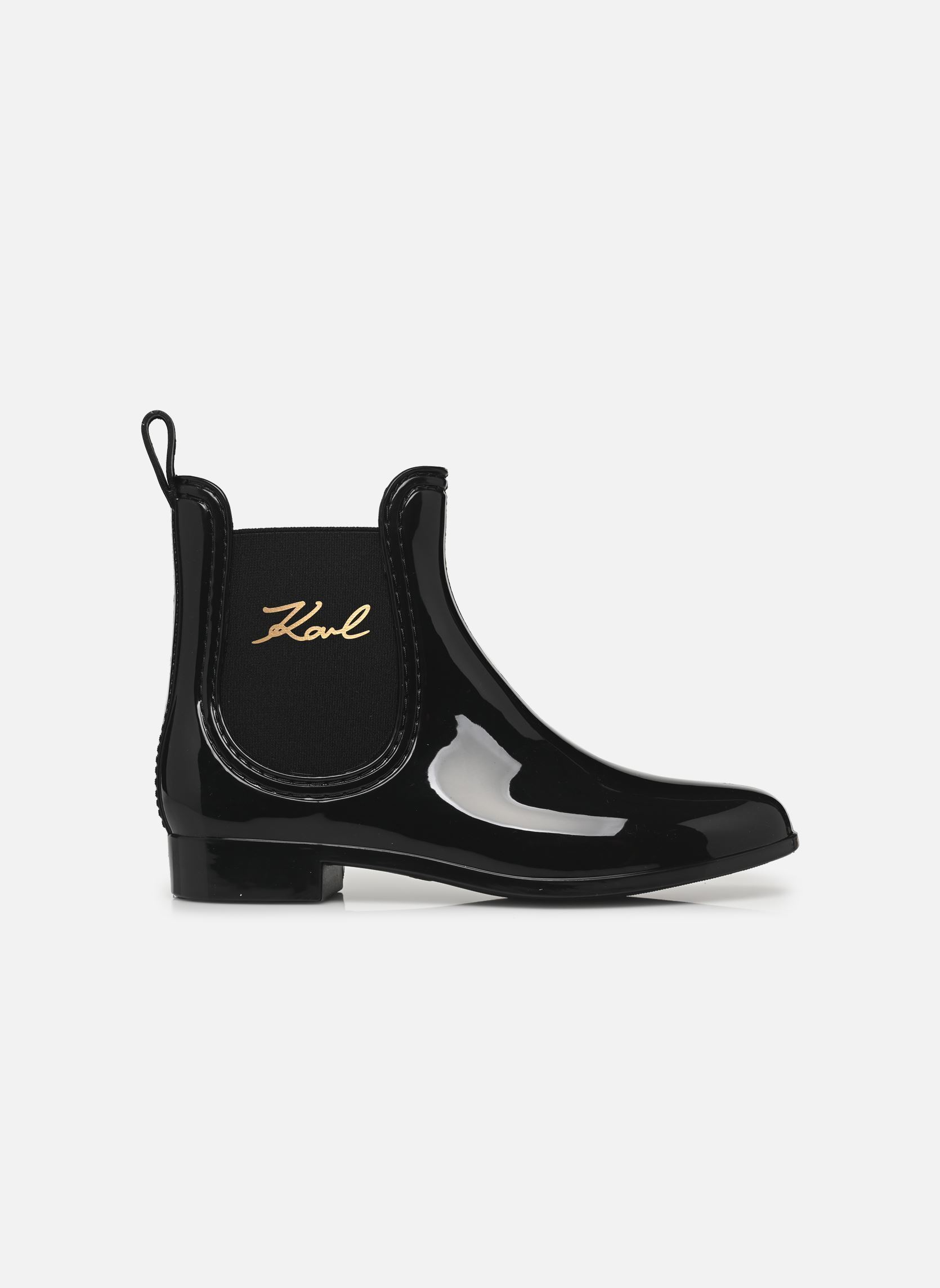 Bottines et boots Kalosh Ii Karl Signia Ankle Bt femme noir Karl Lagerfeld Bottines et boots Kalosh Ii Karl Signia Ankle Bt femme noir Black Rubber w/ Gold