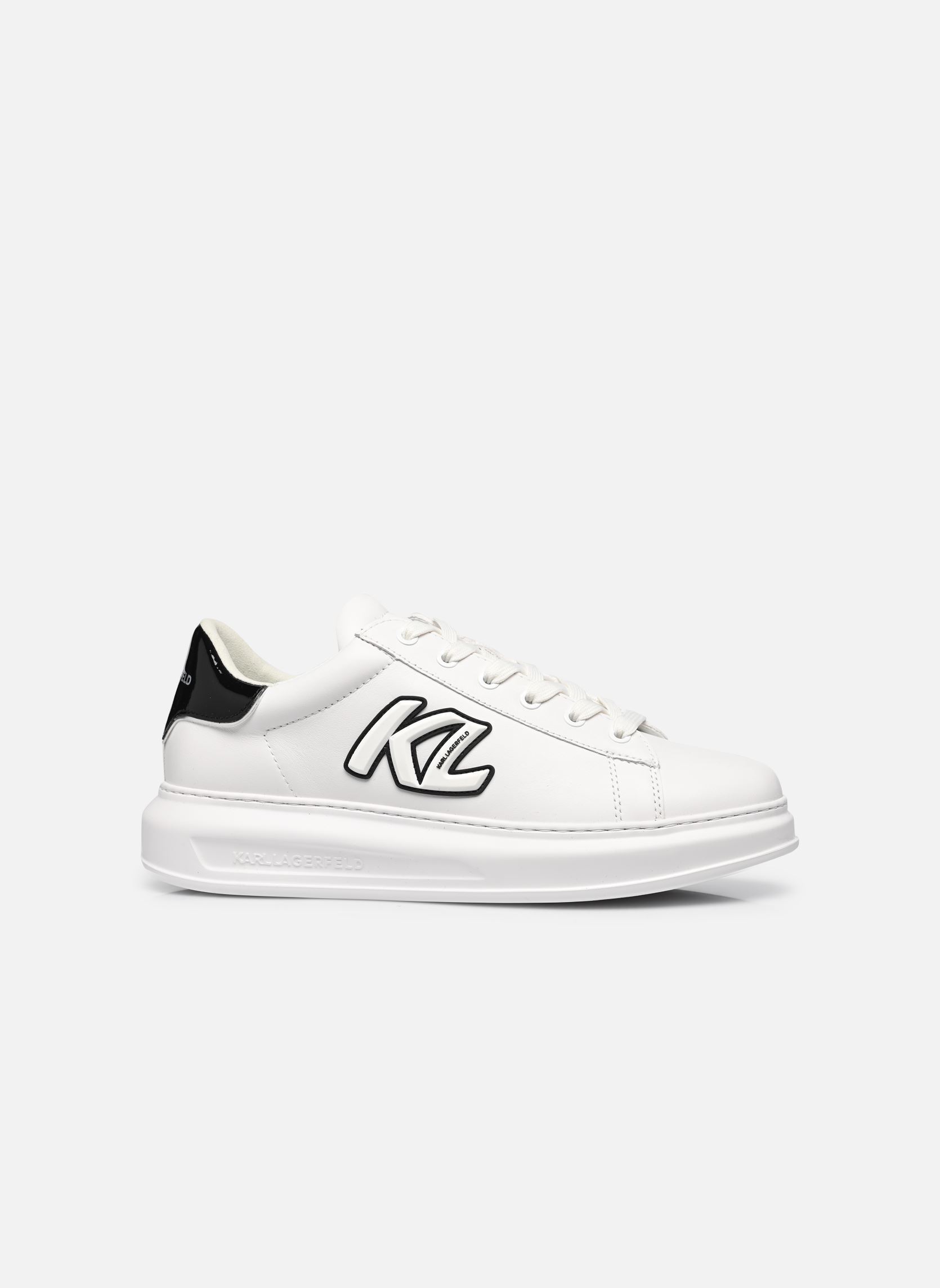 Baskets basses Kapri Mens Sidetrim Kl Lo Lace homme blanc Karl Lagerfeld Baskets basses Kapri Mens Sidetrim Kl Lo Lace homme blanc White Lthr