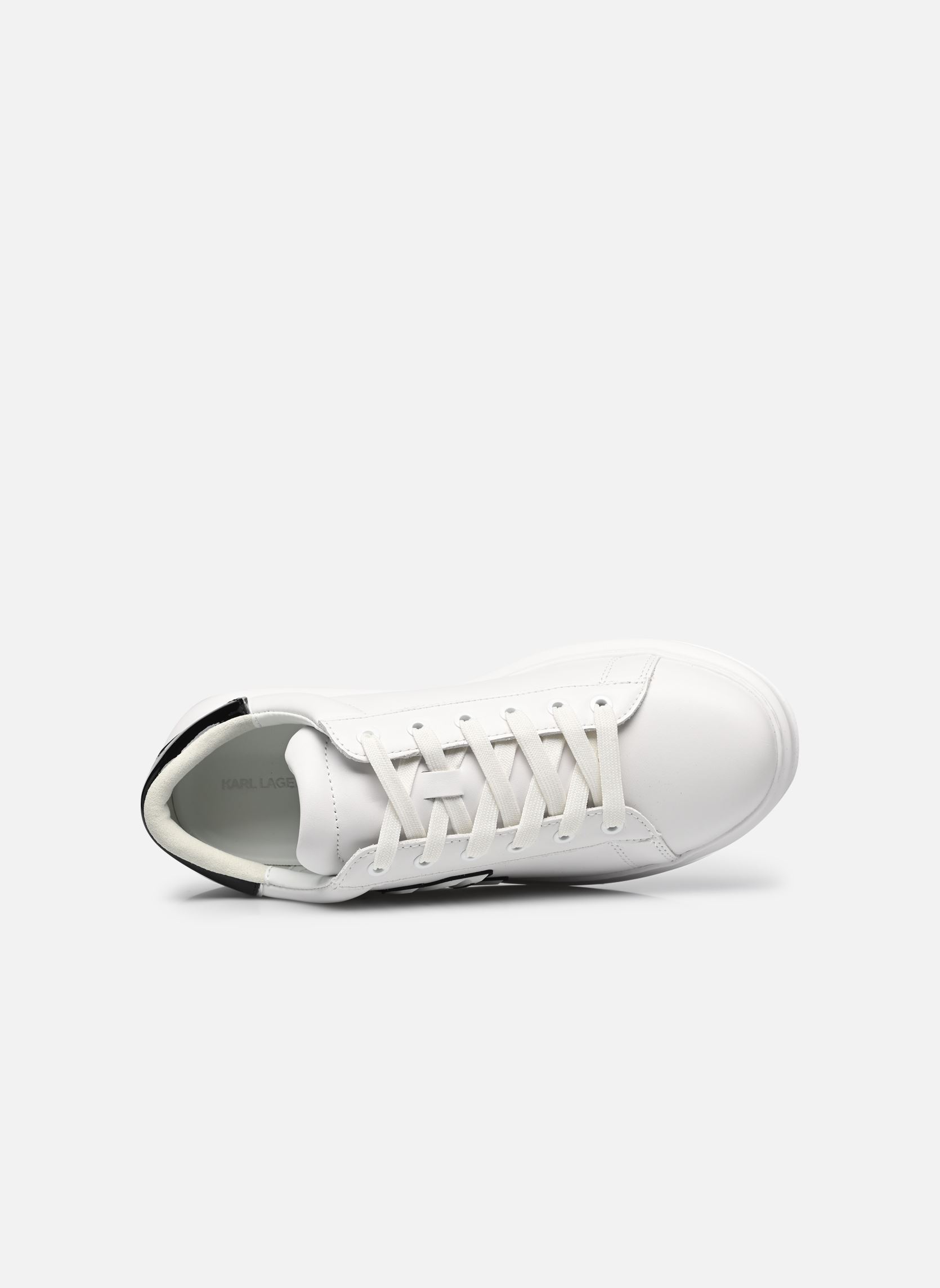 Baskets basses Kapri Mens Sidetrim Kl Lo Lace homme blanc Karl Lagerfeld Baskets basses Kapri Mens Sidetrim Kl Lo Lace homme blanc White Lthr