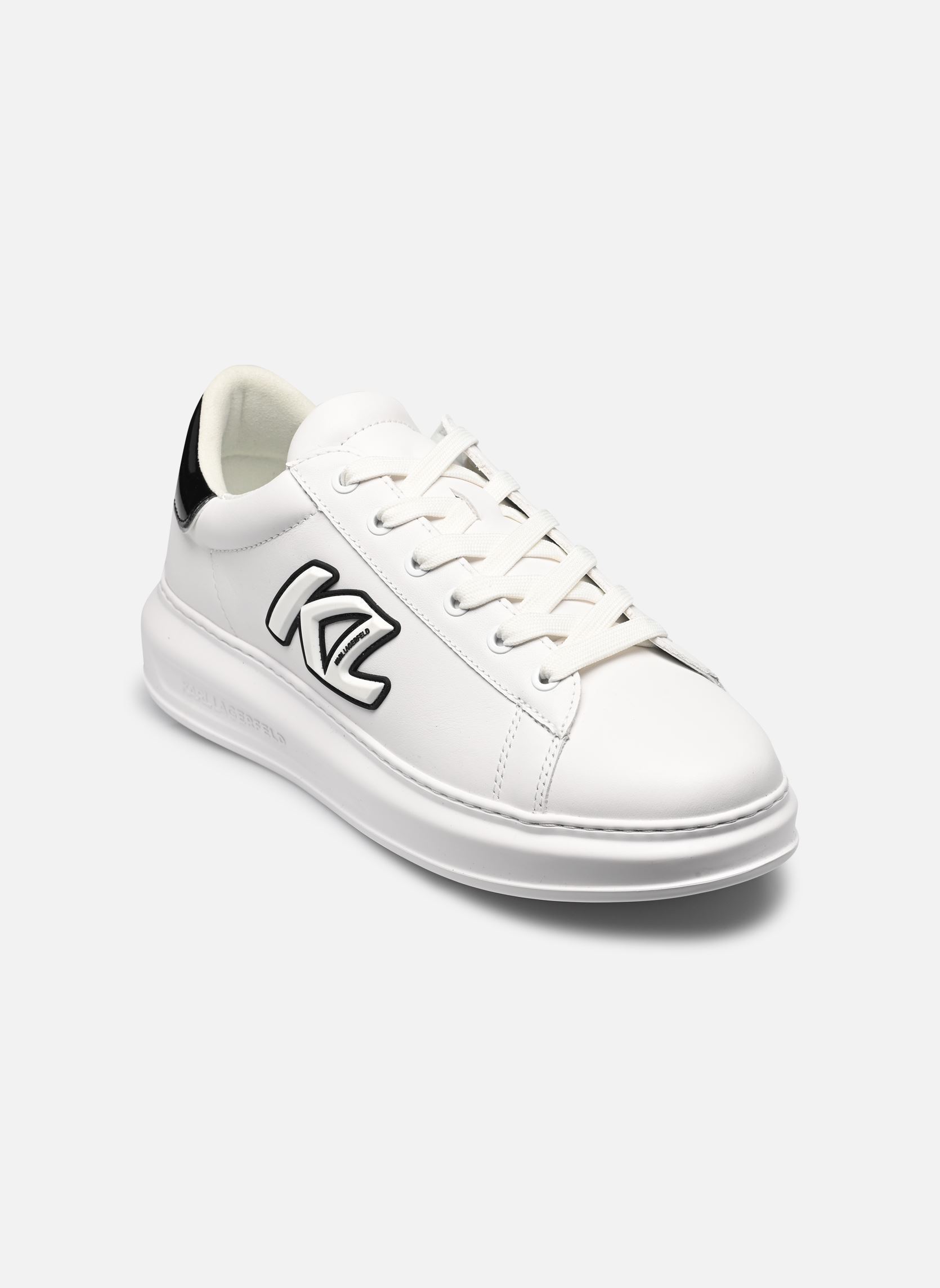 Baskets basses Kapri Mens Sidetrim Kl Lo Lace homme blanc Karl Lagerfeld Baskets basses Kapri Mens Sidetrim Kl Lo Lace homme blanc White Lthr
